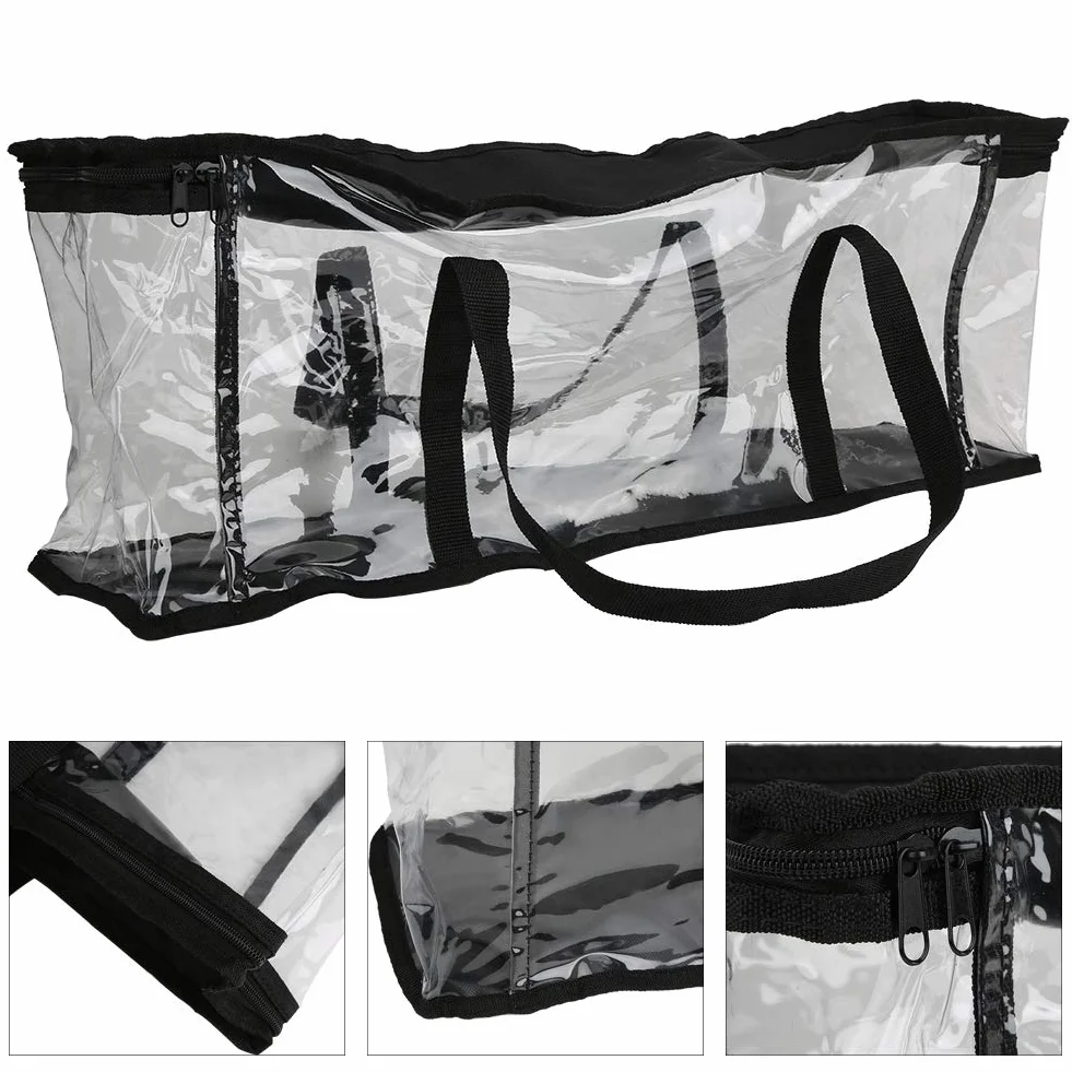 Sac De Transport De Livre, Sac De Rangement Transparents, Pochette a Livre, Organisateur De Stockage De Sac De Portable De Grande Capacité, pour la Collection D'outils Ménagers De Livre De CD