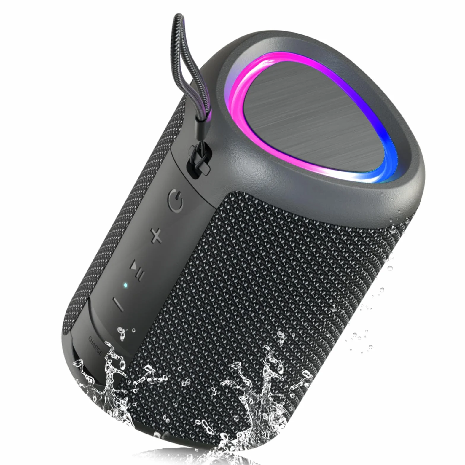 Enceinte Bluetooth Portable 15W Bluetooth 5.3 15H Autonomie Mini Haut-Parleur sans Fil TWS IPX5 Étanche