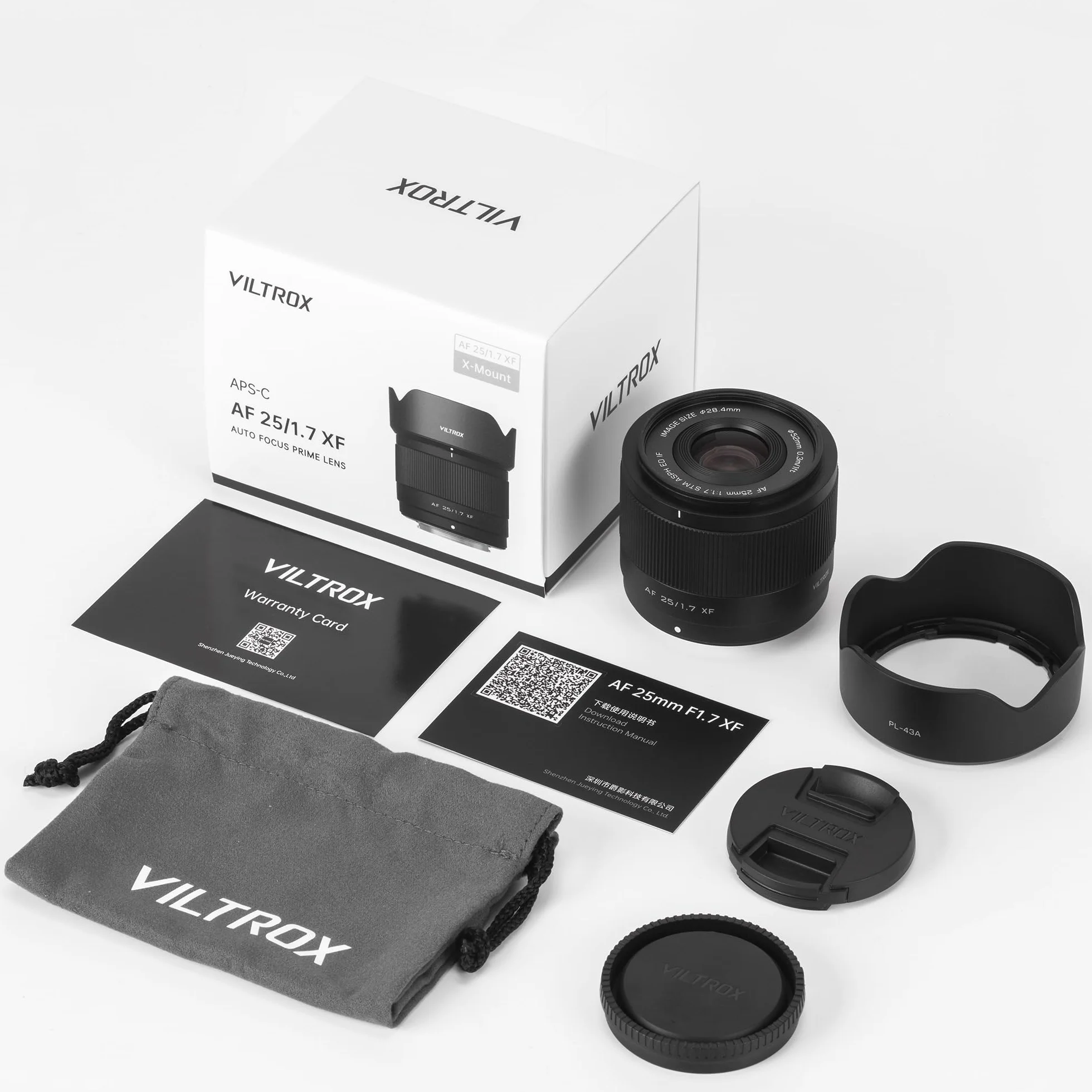 Viltrox AF 25mm F1.7 Objectif APS-C pour Appareil Photo Autofocus Léger pour la Photographie de Rue (pour Fuji XF)