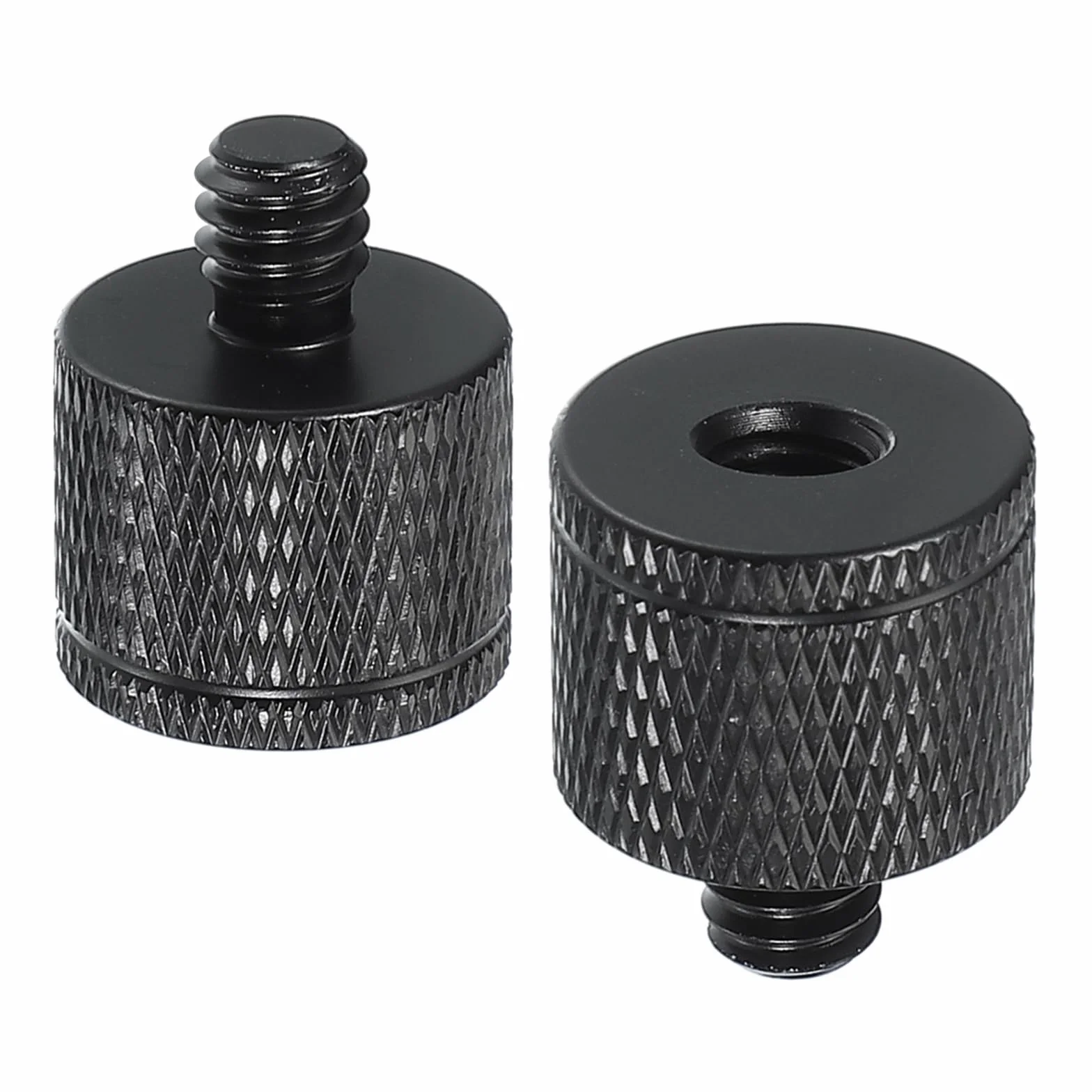 PATIKIL Adaptateur de Vis de Trépied M6 Femelle vers 1/4" Mâle, 2 Pièces Connecteurs D'Écrou de Trépied Vis de Montage de Caméra Double Tête de Caméra Convertisseur