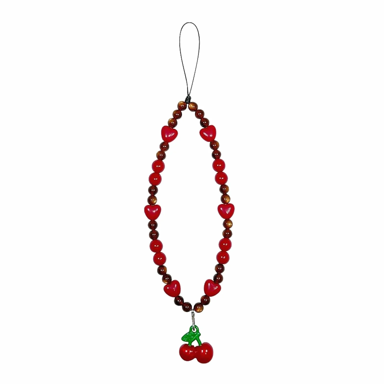 Chaîne de Pendentif pour Téléphone Portable, Charme Universel, Cordon Cherry, Bracelet Kawaii