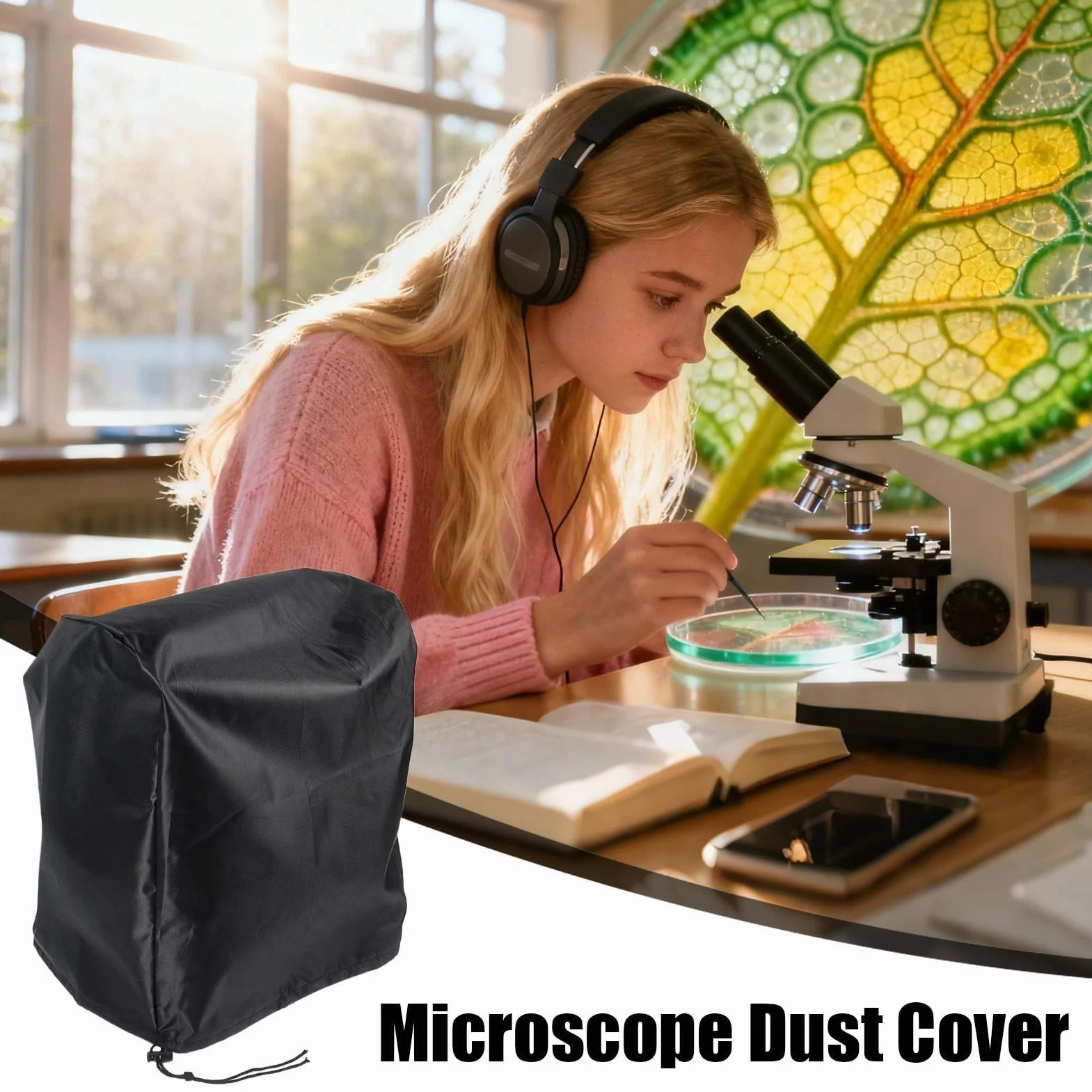 Étui De Protection Pour Microscope Tissu Oxford Anti-poussière Résistant À L'eau Protection UV