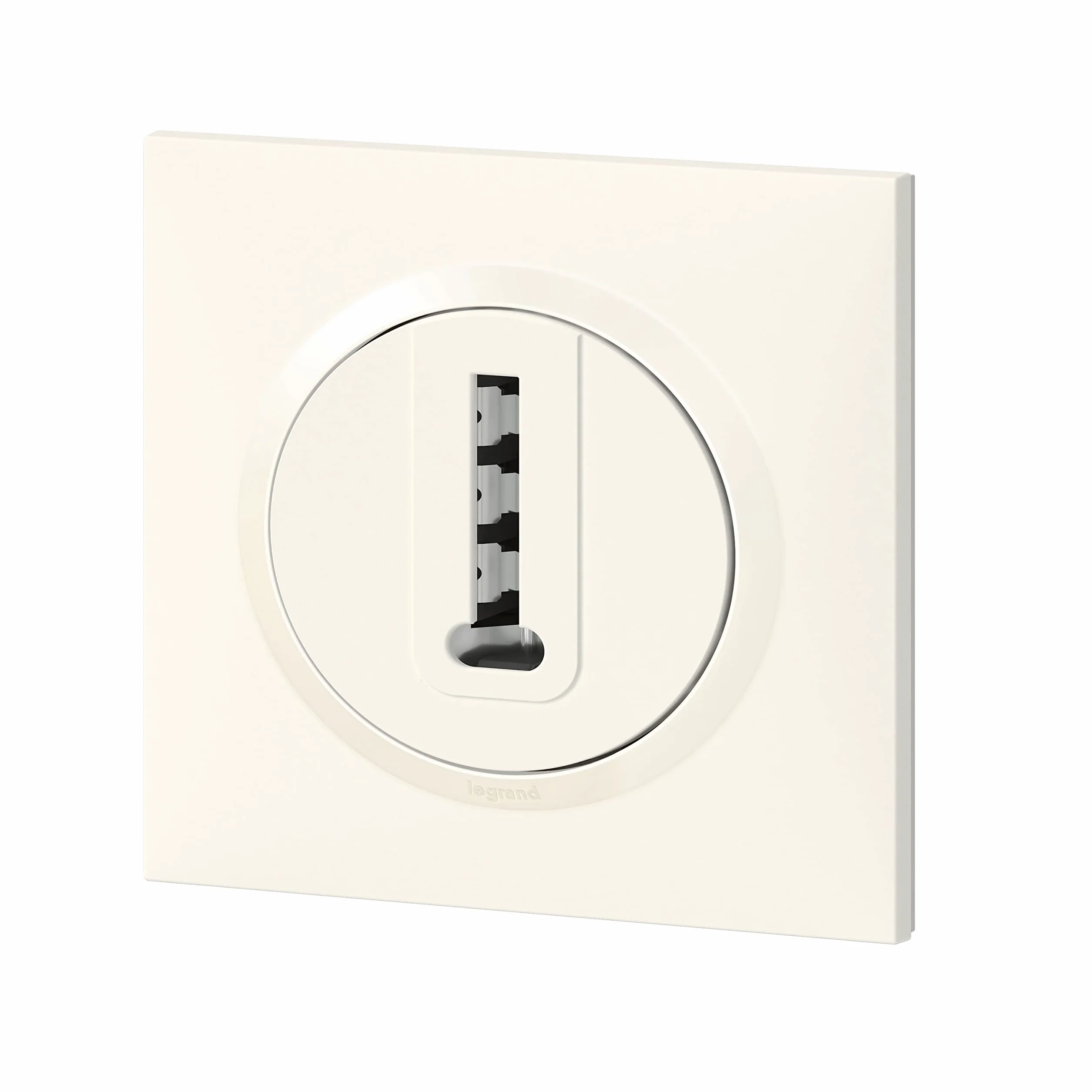 Legrand - Prise téléphone en T dooxie livrée avec plaque carrée blanche - emballage blister