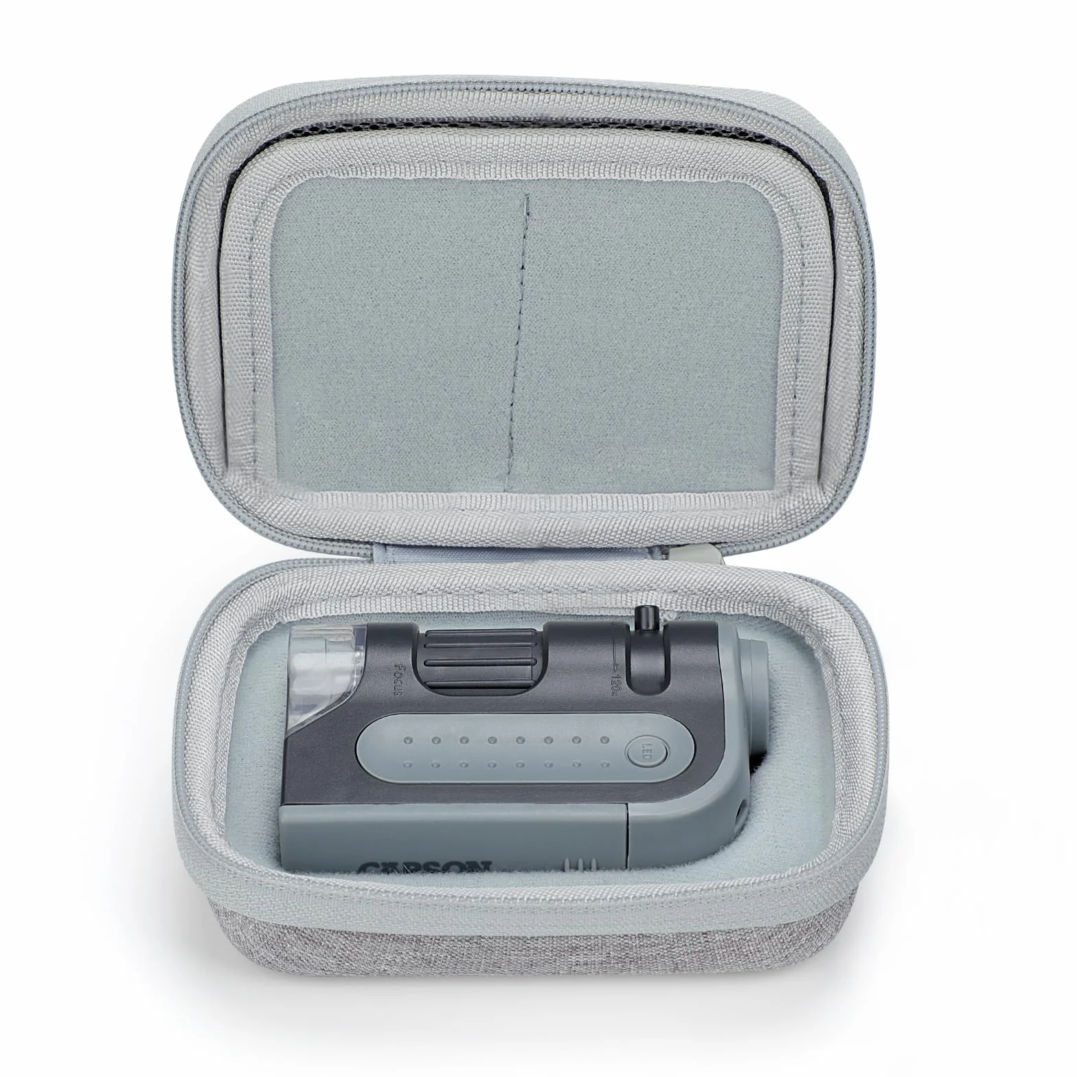 Étui de voyage rigide pour microscope de poche Carson MicroBrite Plus 60x-120x LED MM-300