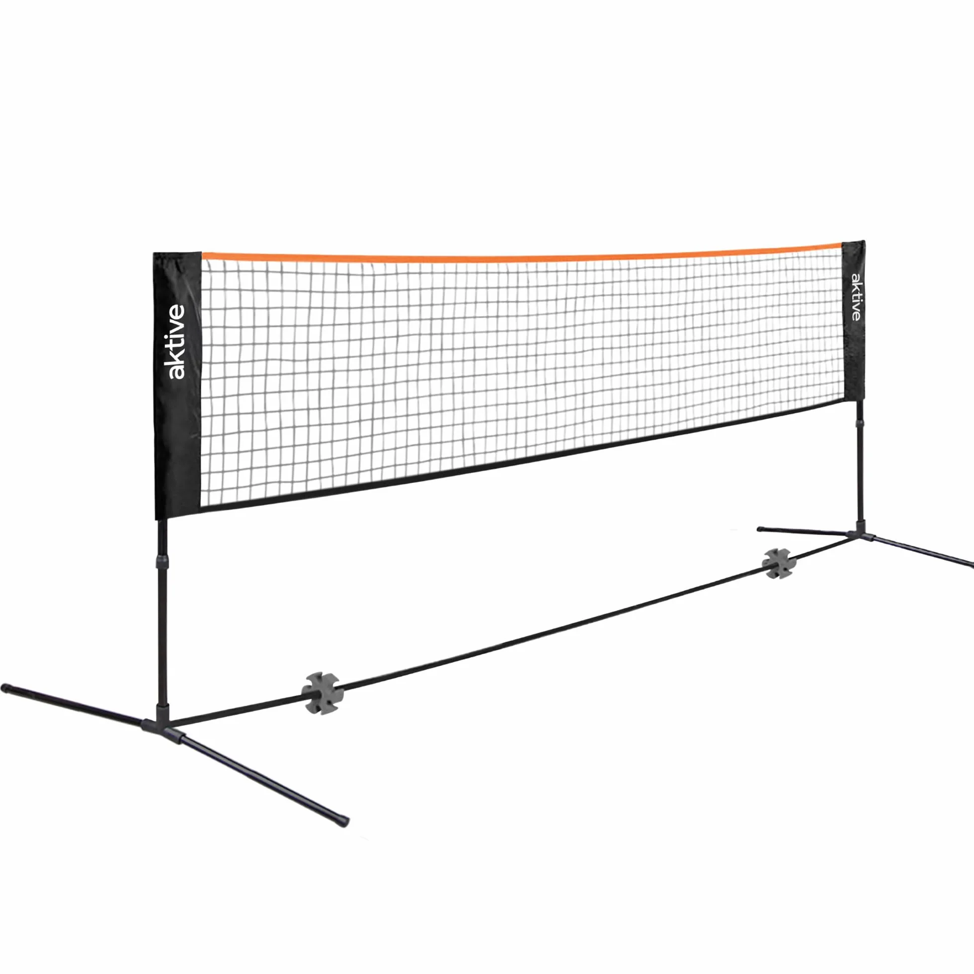 AKTIVE Filet de Volley-Ball et Badminton Réglable 505x101x157 cm avec Sac de Transport