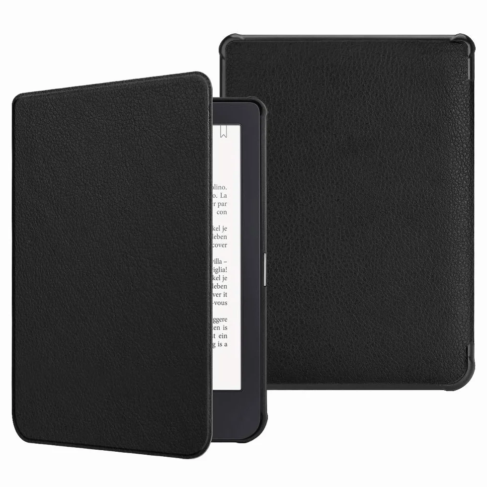 FINTIE Étui pour Kobo Clara HD 6 Pouces 2018 (Numéro de Modèle: N249) - Housse Fine et Légère Coque Fermeture Magnétique Fonction Réveil/Sommeil Automatique, Noir