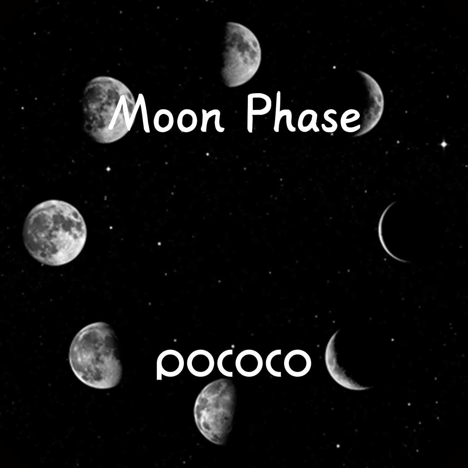 Disques Réalistes Moon - Disques pour Le Projecteur d'Étoiles POCOCO Galaxy Lite Home Planetarium, Ultra HD 5k, 3 Pièces (Moon - 3 Disques sans Projecteur)