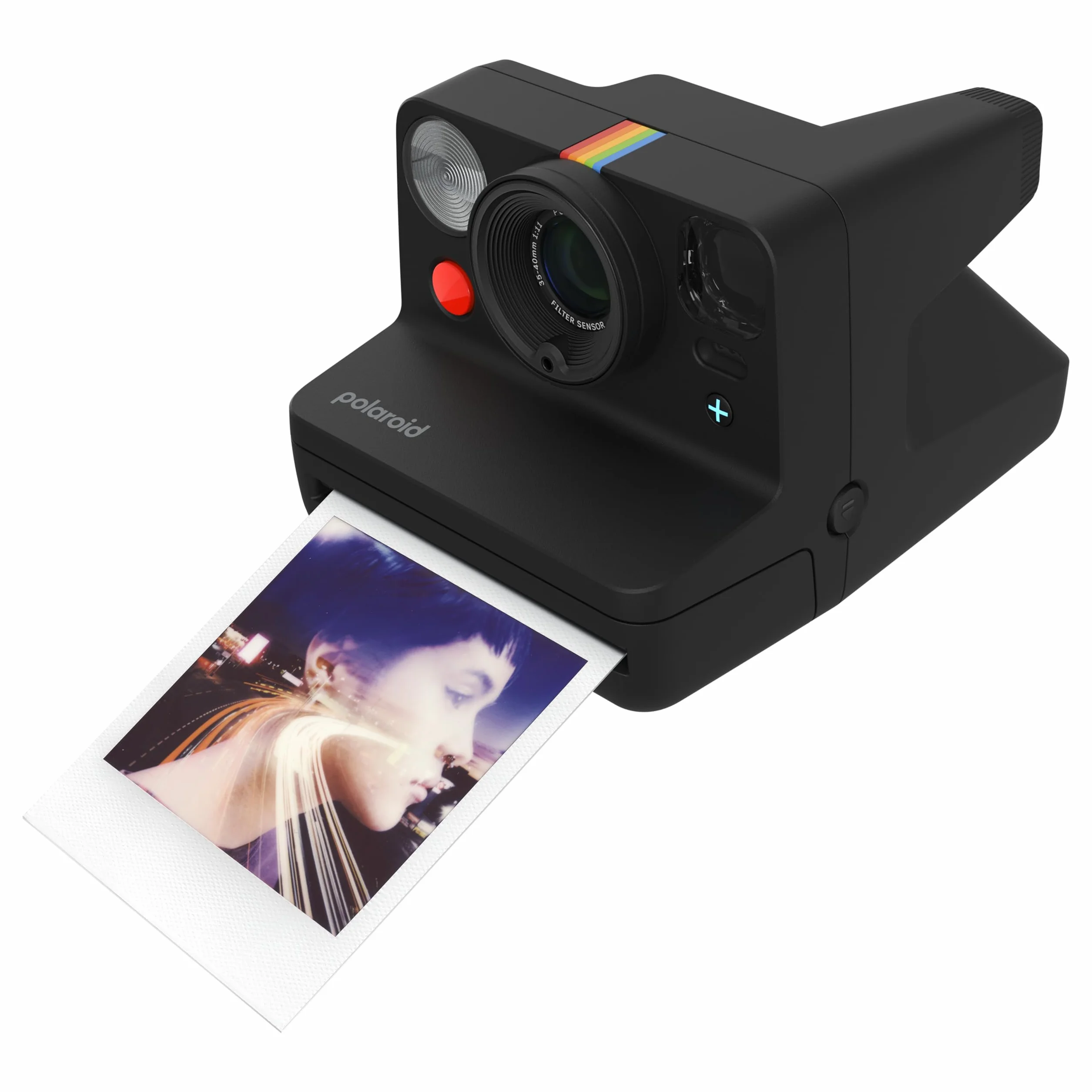 Polaroid - Now+ Gen3 - Appareil Photo instantané connecté Bluetooth - Pack Appareil Photo + Film Couleur (16 Photos) Noir (6562)