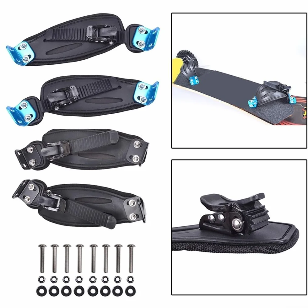 Mountain Support de pied pour skateboard tout-terrain en alliage d'aluminium et nylon 20 x 8 x 5 cm 400 g Noir
