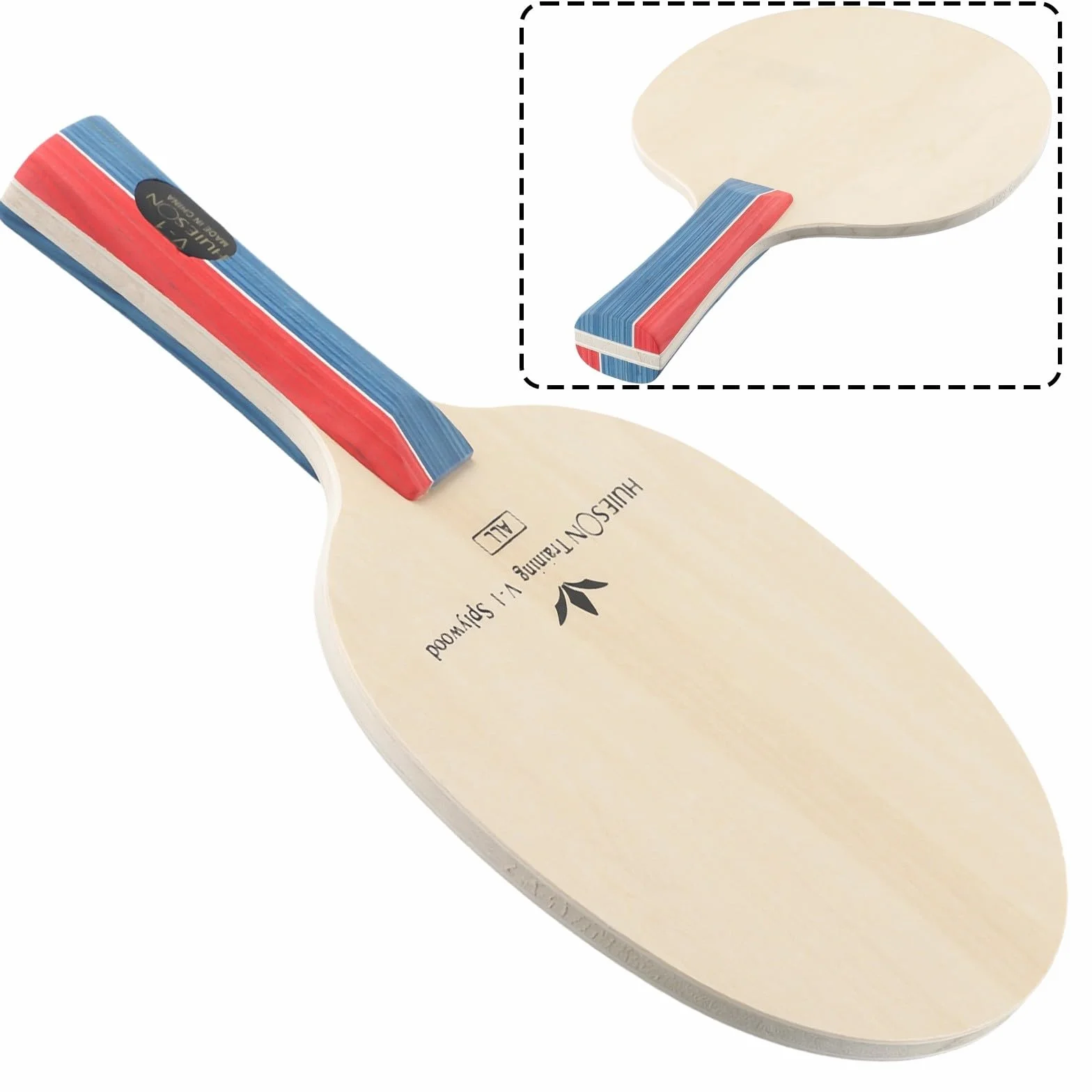Lame en bois 5 plis pour raquette de ping-pong compatible Shakehand Grip et Pen Hold Grip