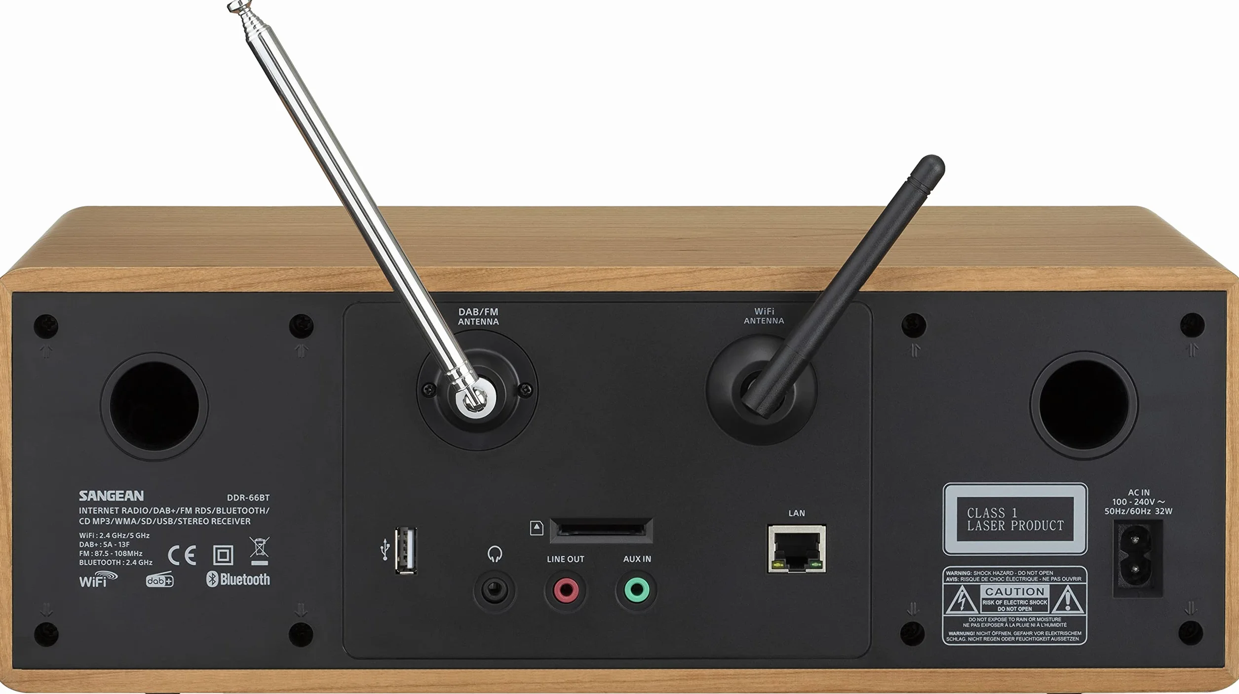 SANGEAN DDR-66 BT Noyer