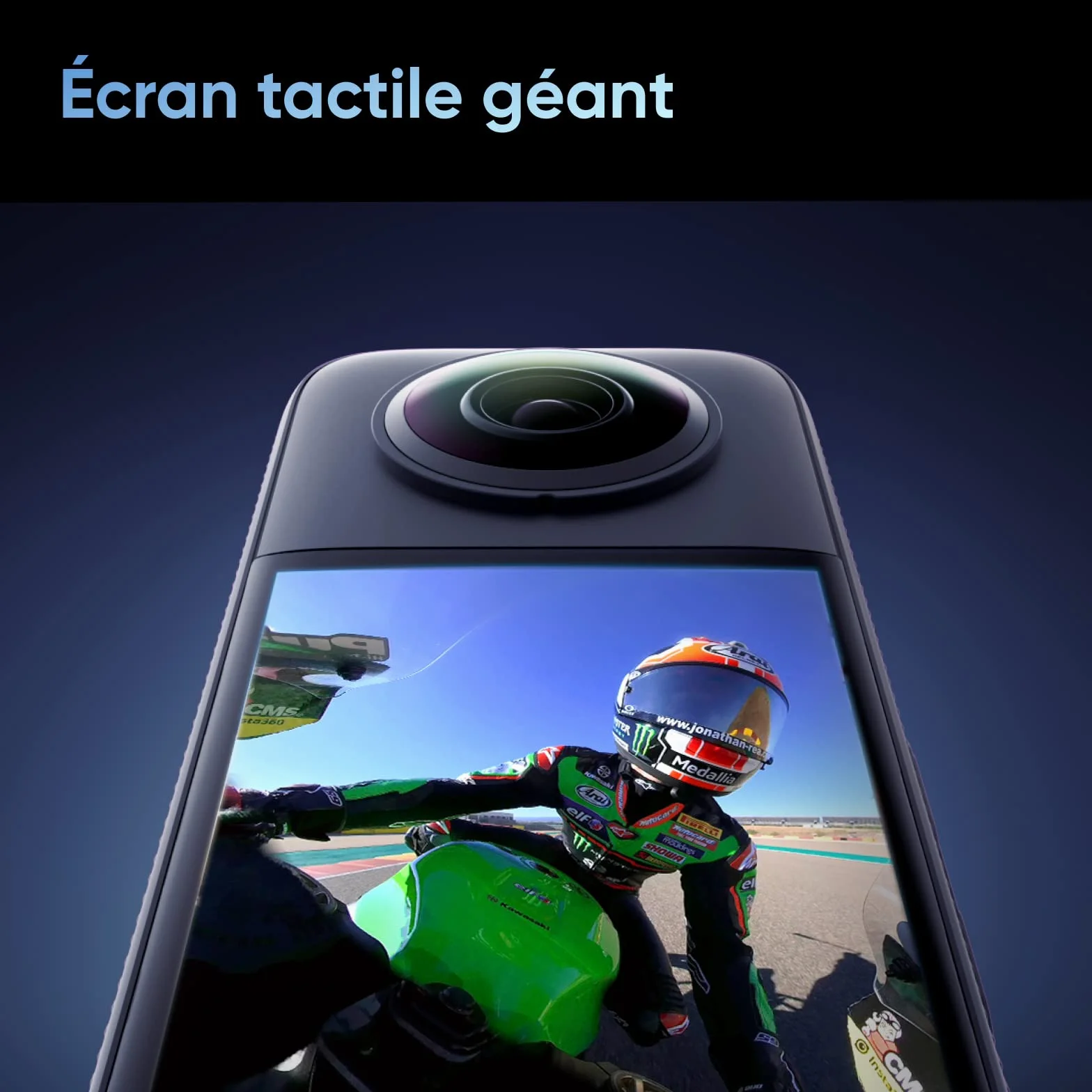 Insta360 X3 Caméra d'action 360° étanche 5,7K HDR Active 48MP 1/2" 72MP écran tactile 2,29"