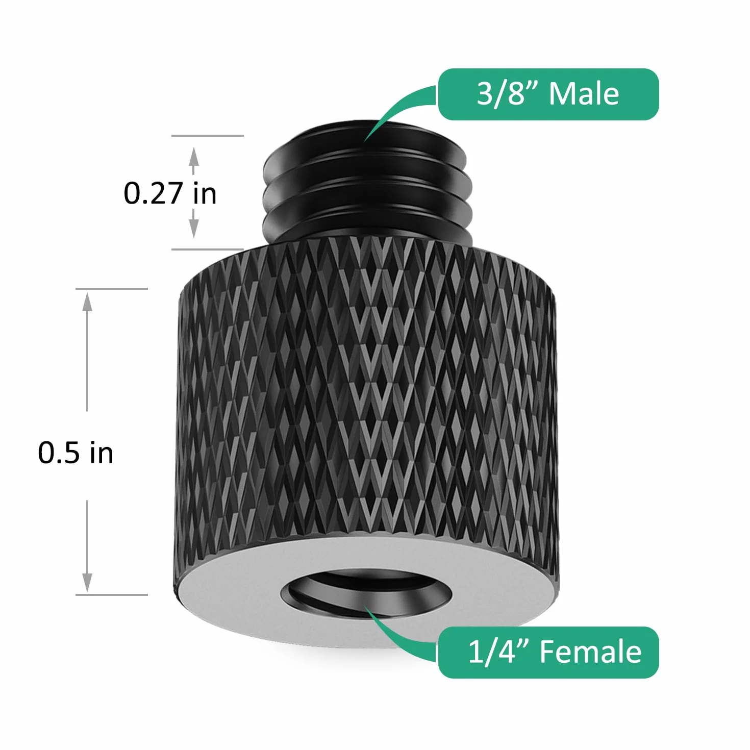 4 Pièces Adaptateur de Vis de Caméra Filetage 1/4" Femelle à 3/8" Mâle et 3/8" Femelle à 1/4" Mâle Adaptateurs Trépied de Microphone pour Trépied de Caméra, Monopode, Support de Mic