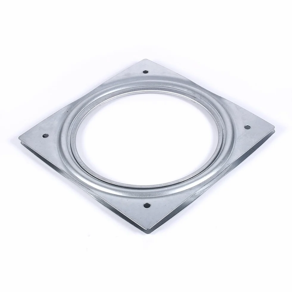 15cm/6in Quincaillerie de 500 Kg Roulements de Plateau Tournant Pivotant en Métal Carré pour Bureau TV Plaque de Roulement Rotative pour Plateaux de Service, étagères de Rangement de Cuisine