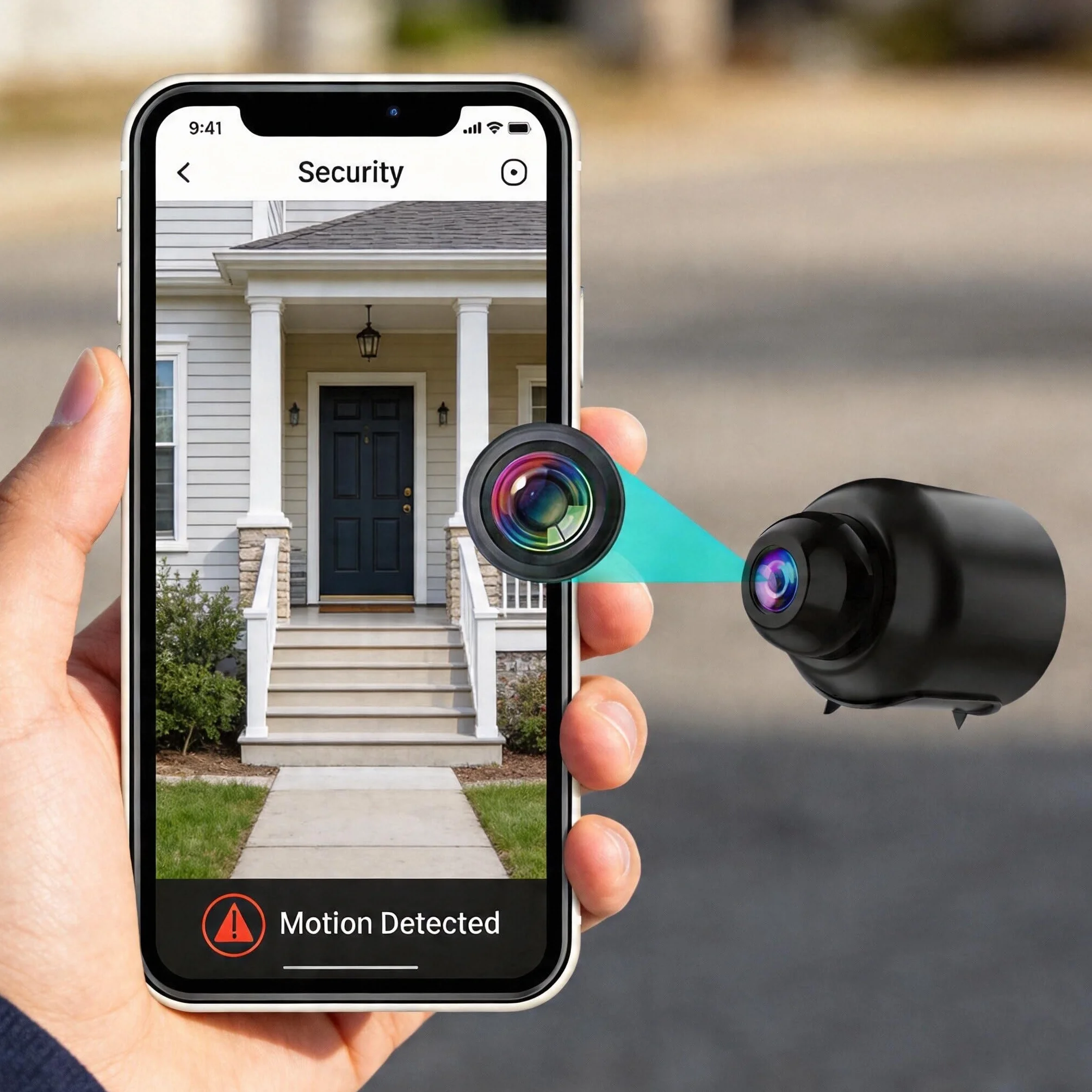 Mini Caméra Espion WiFi HD 1080P Caméra Cachée Sans Fil Vision Nocturne Détection de Mouvement Accès à Distance Enregistrement Continu Surveillance Intérieure Maison