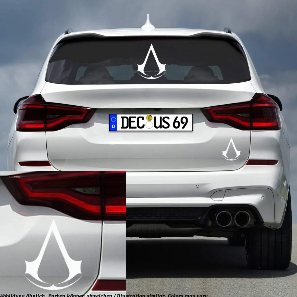 Decus Assassian's Creed L 0122 Autocollant JDM Style Transfert de Vinyle