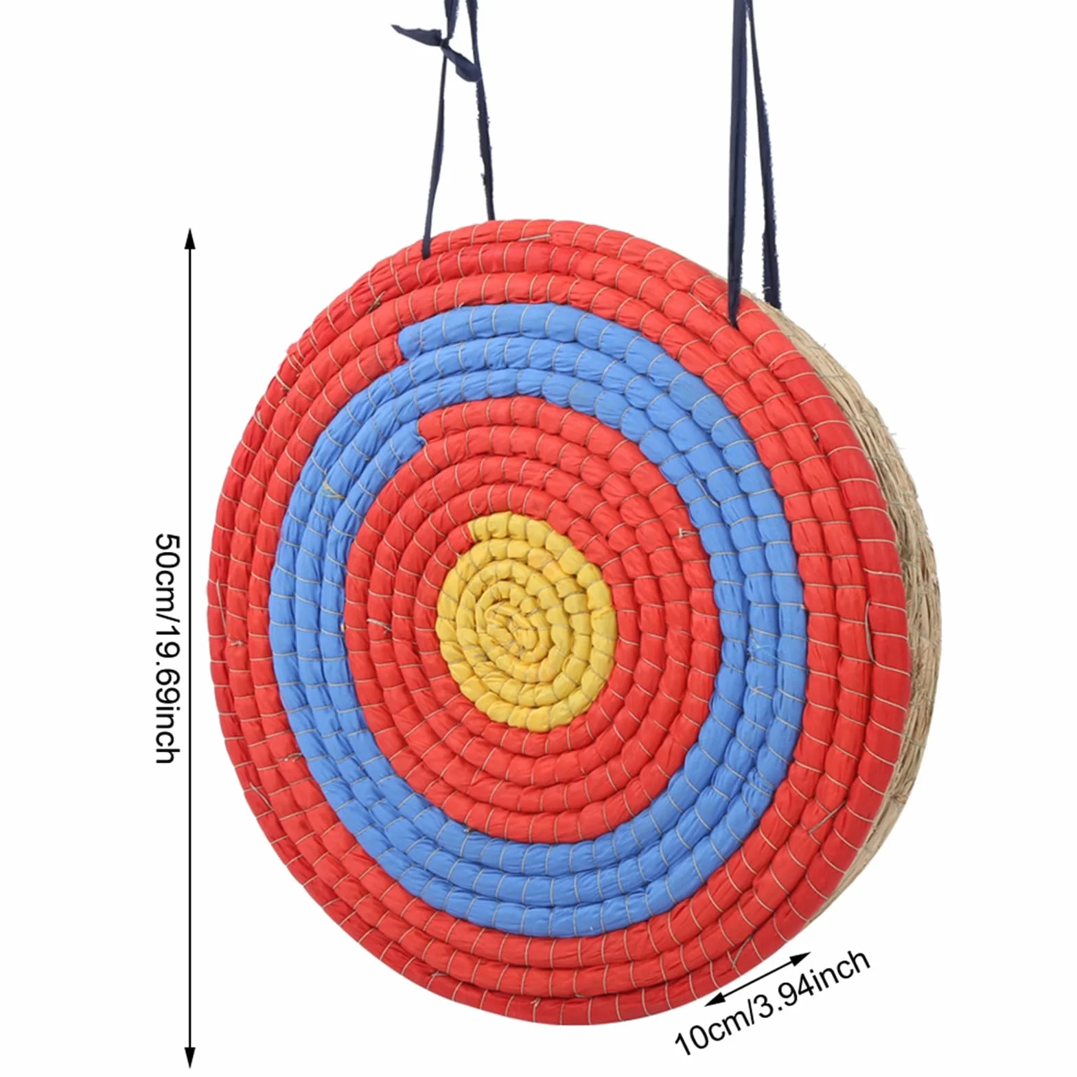 Cible de Tir à l'arc Paille 10cm Renforcée pour Chasse Sportive