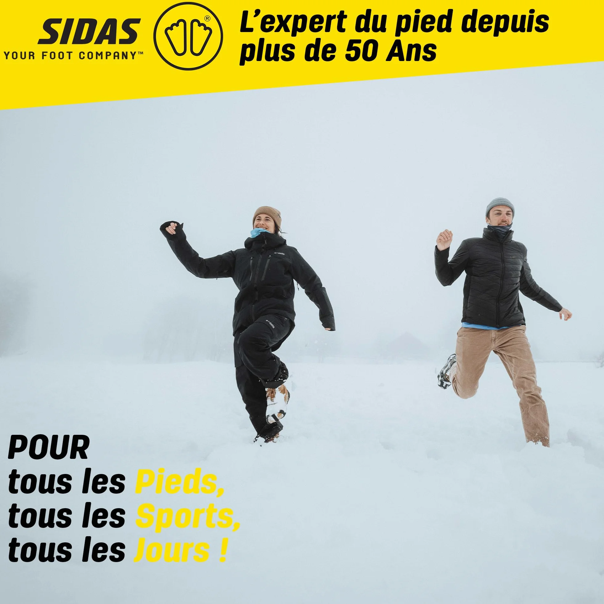 Sidas Crampons à Neige 9 Pointes en Métal Antidérapants pour Glace et Neige Dure