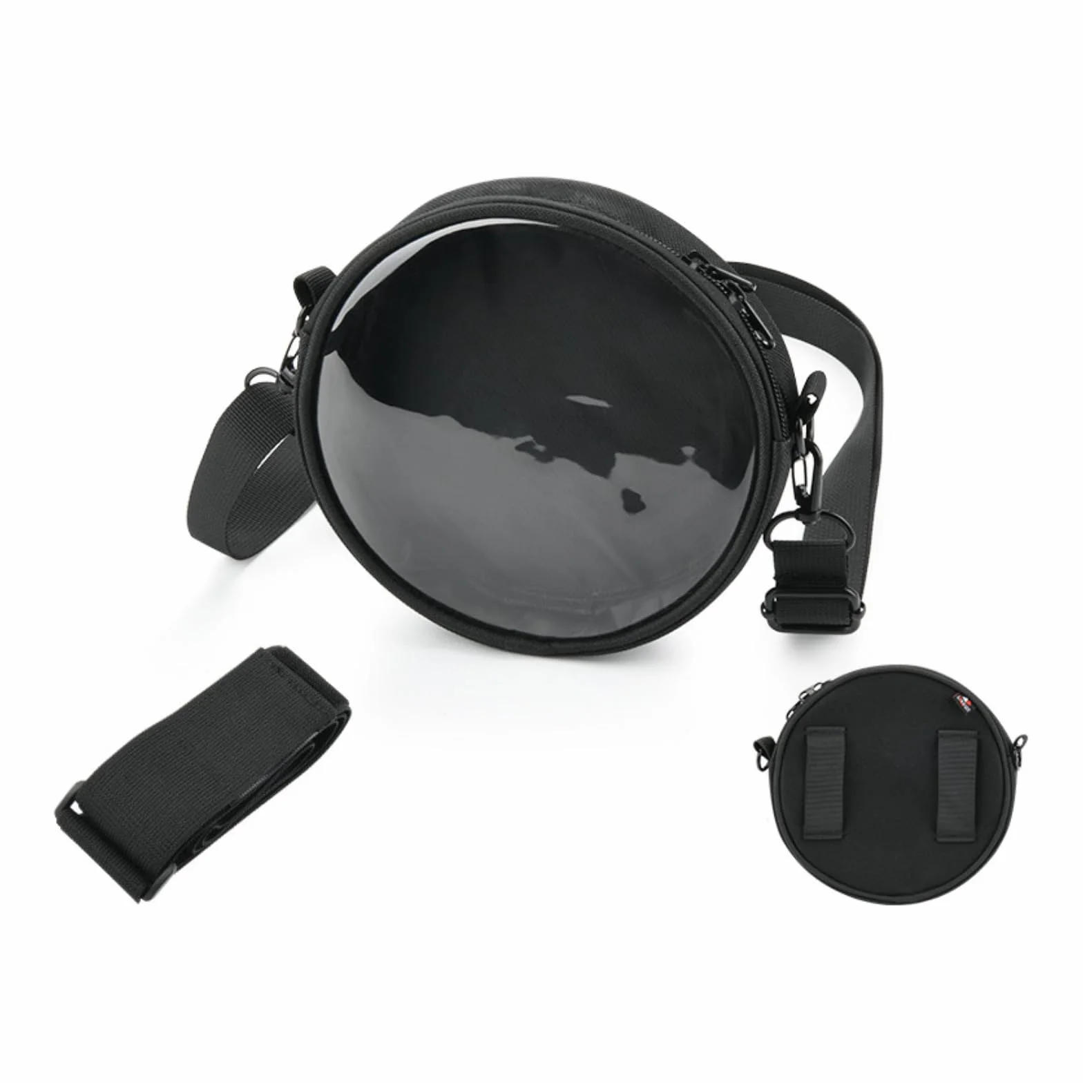 Sac de transport pour lecteur CD portable Arafuna CD5189B/pour HOTT CD204 étui de rangement de voyage en TPU transparent (noir transparent)