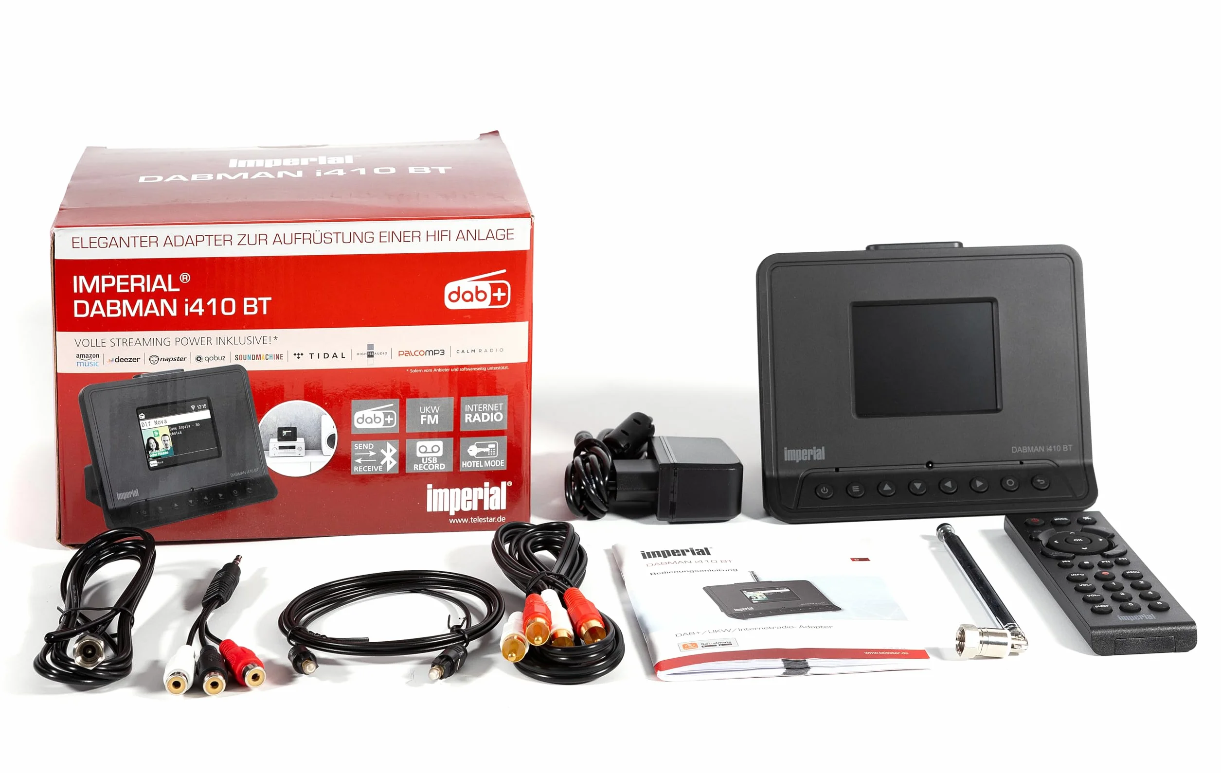 Imperial Dabman i410 BT Adaptateur Radio Hi-Fi DAB+ FM Bluetooth Noir