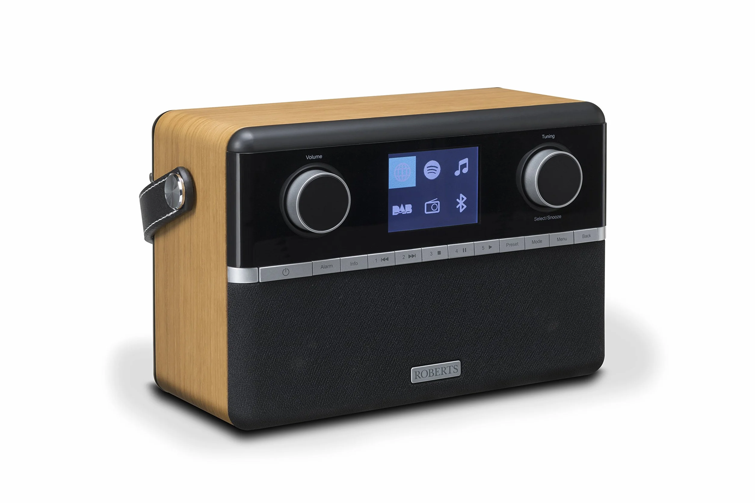 Roberts Radio Stream 94i Stéréo Internet Radio WiFi/Bluetooth Bois - Cerise
