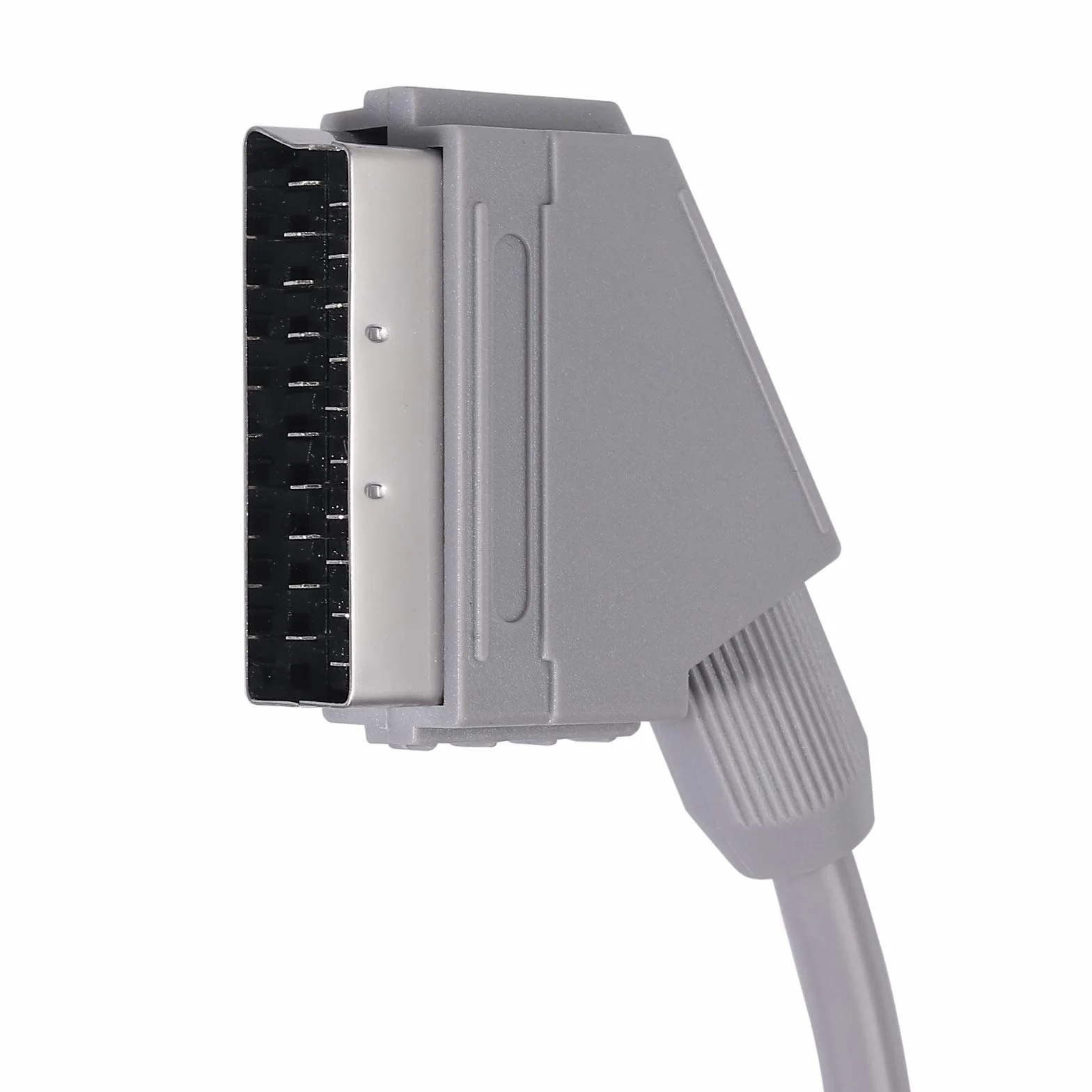 AUTOUTLET 1,8 Mètres de Câble Péritel RVB Réel pour Wii Wii U Remplacement de Câble Péritel RVB Réel pour La Console de Télévision Gris