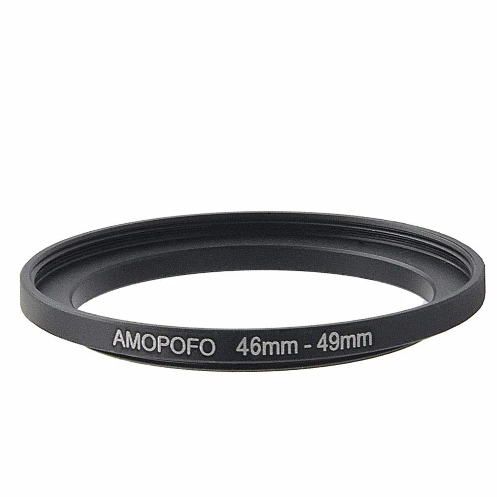 Bague de Filtre en Métal 46-49 mm Step Up pour Objectif Appareil Photo Filetage 46 mm à 49 mm