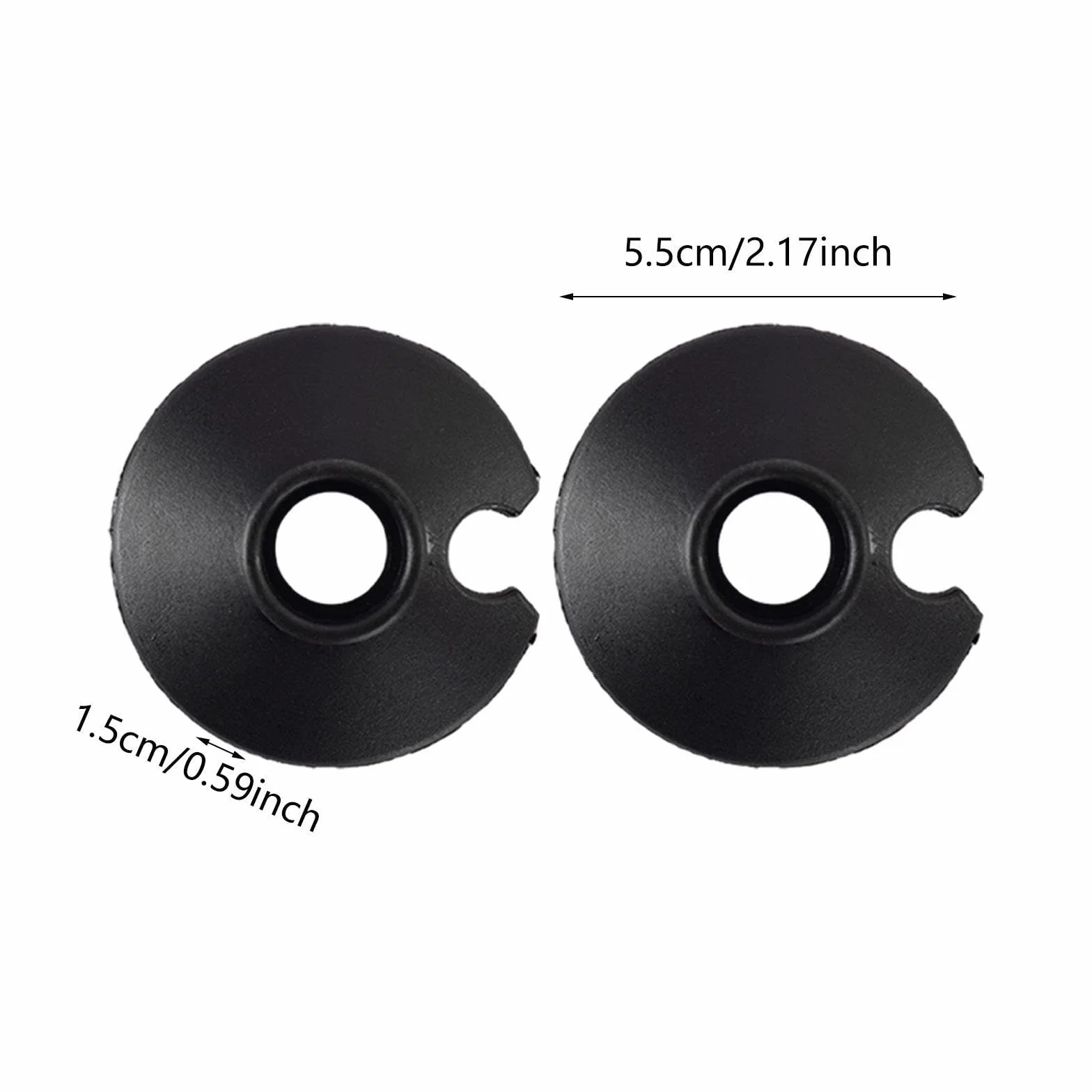 Paniers de Remplacement pour Bâtons de Ski, Rondelles de Neige en ABS Résistant au Froid, Accessoires de Pointe pour Extérieur, Noir