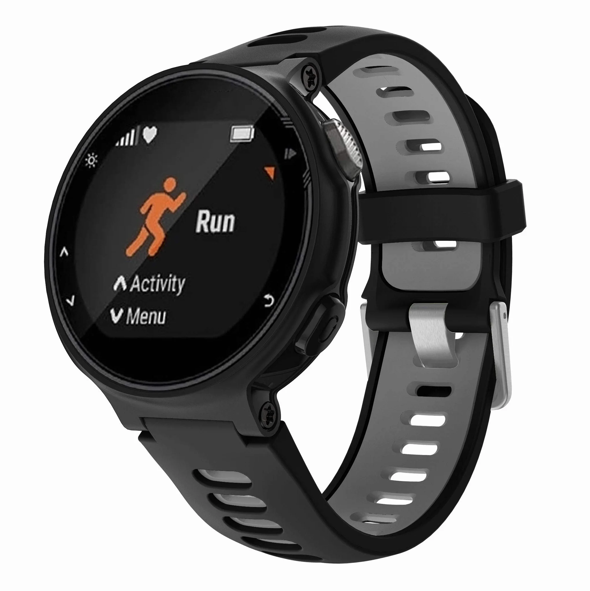 Bracelet pour Forerunner 735XT 235 235Lite 230 220 620 630, Bracelet de Remplacement Libération Rapide en Silicone Mince