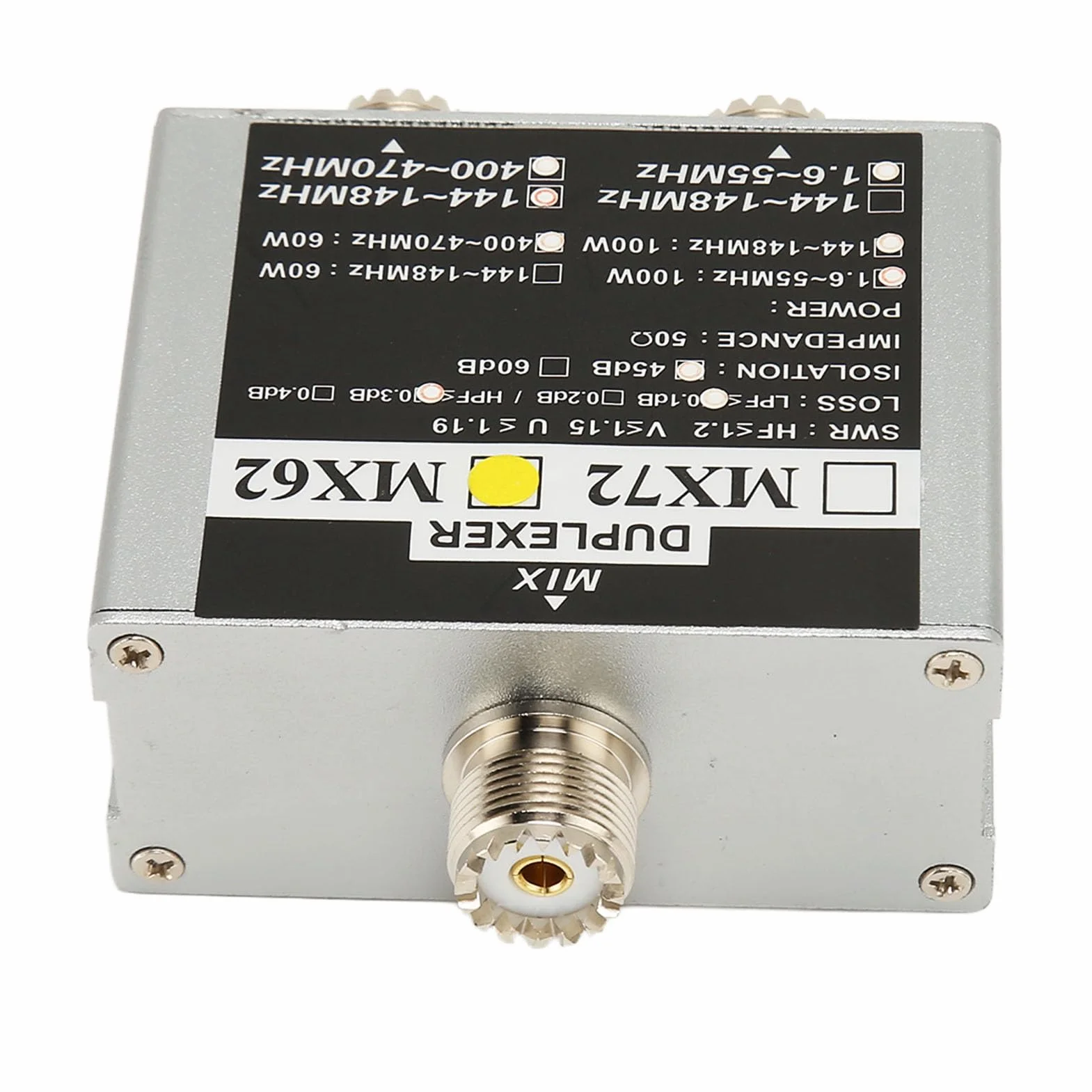 Combineur d'antennes, émetteur-récepteur 3 Bandes à Faible Perte, Filtrage Efficace et émetteur-récepteur VHF-UHF-HF Stable