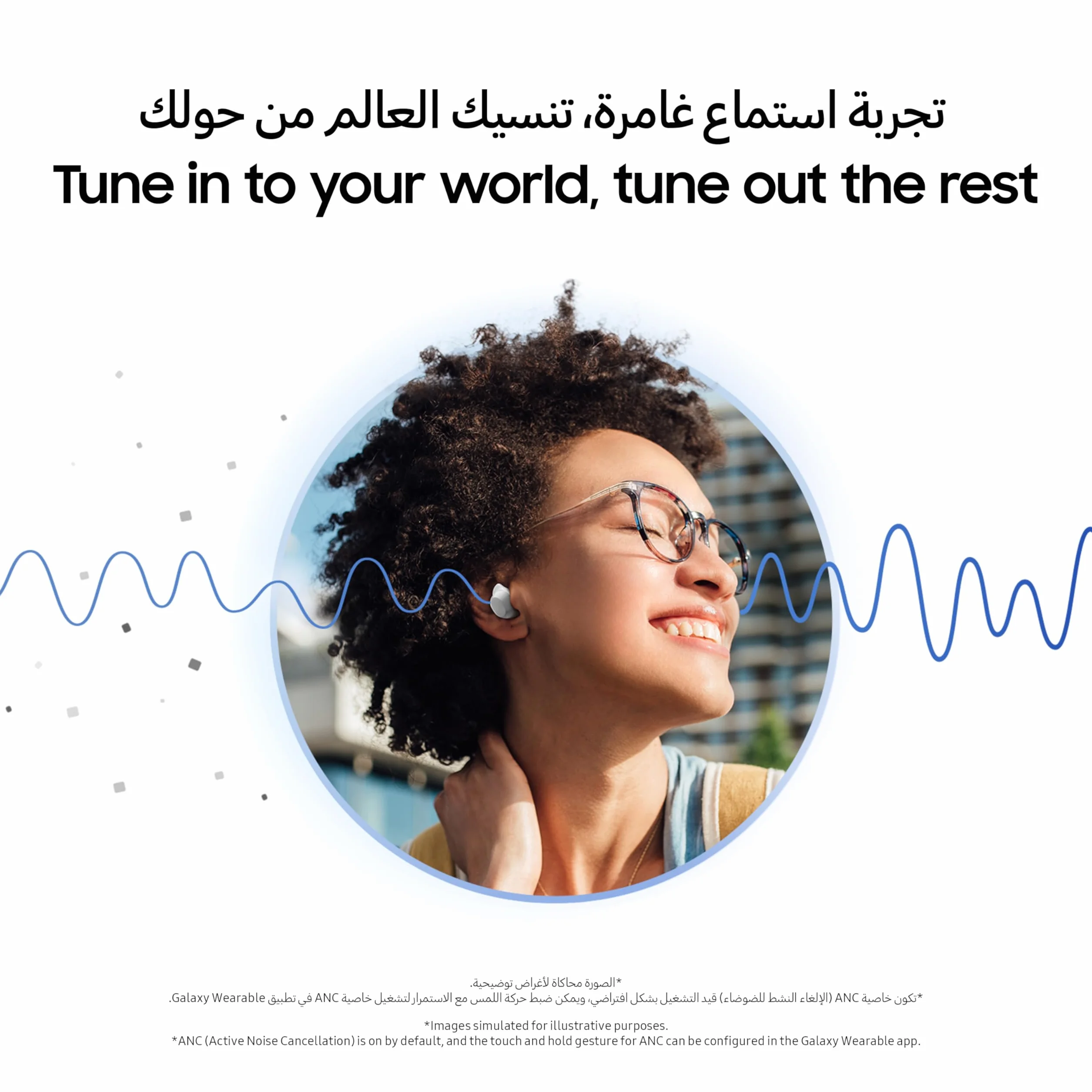 Samsung Galaxy Buds Core True Écouteurs Bluetooth sans Fil, Suppression Active du Bruit, Ajustement sécurisé avec Embout d'aile, appariement Facile, Commutation Automatique, contrôle Tactile, Noir