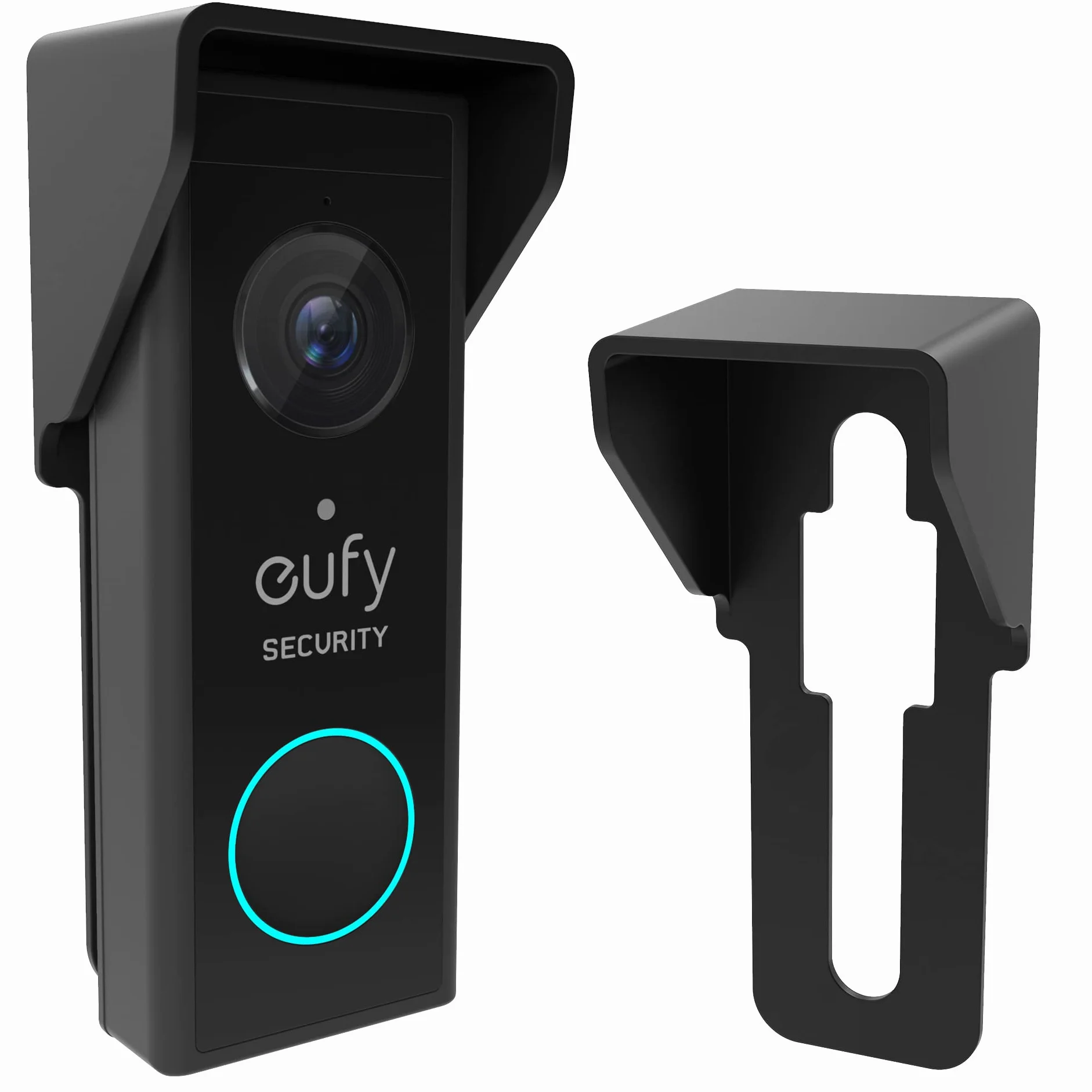 Couvercle de Sonnette pour Eufy Dual 2K S220, Protection Pluie & Soleil | Compatible avec Eufy - Sans perçage de trous supplémentaires