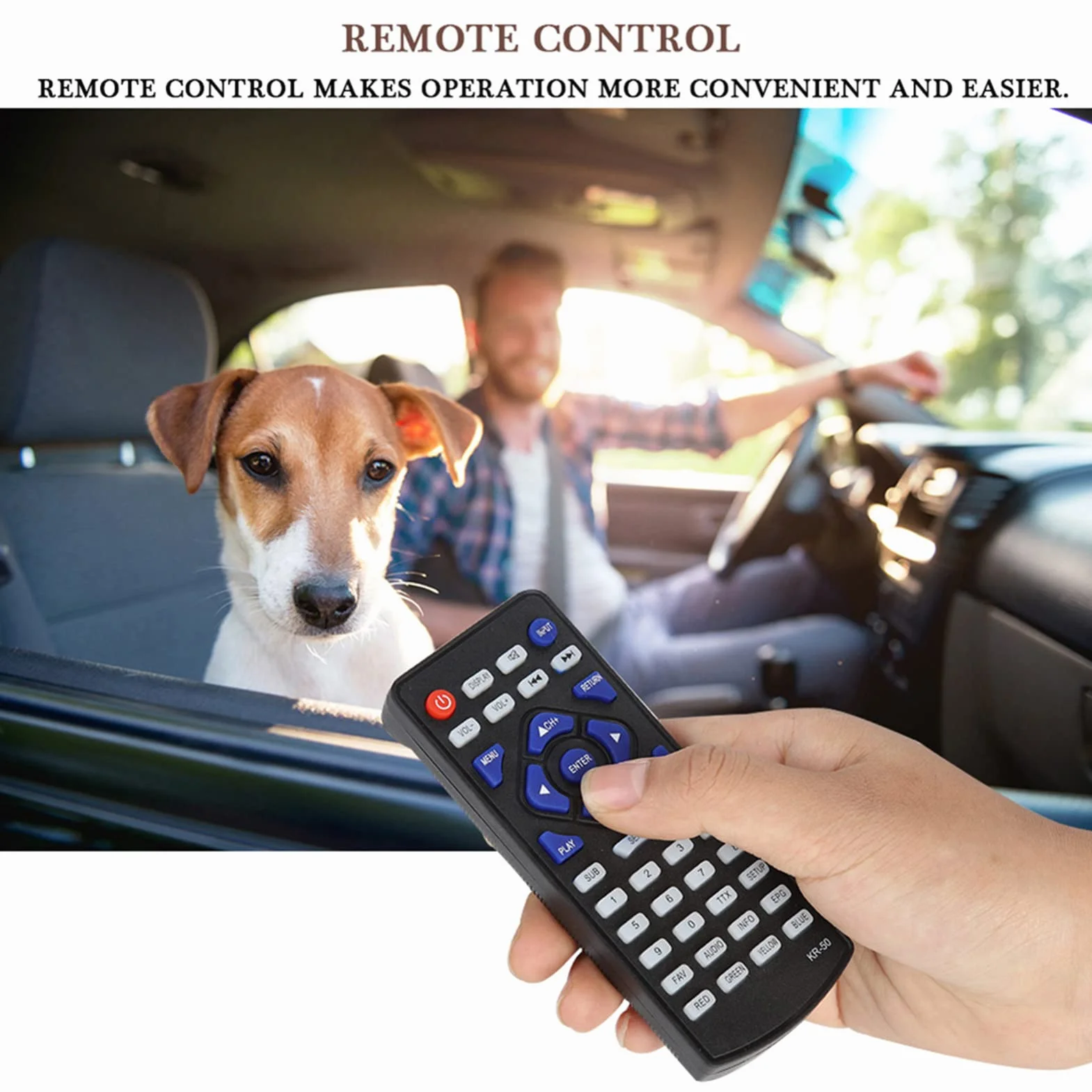 Téléviseur Portable 14 Pouces, 1080P HD TFT LED pour Voiture, écran LCD ATV/UHF/VHF avec Tuner TV Numérique, Prise en de L'enregistrement de Programmes TV, avec AV, USB,