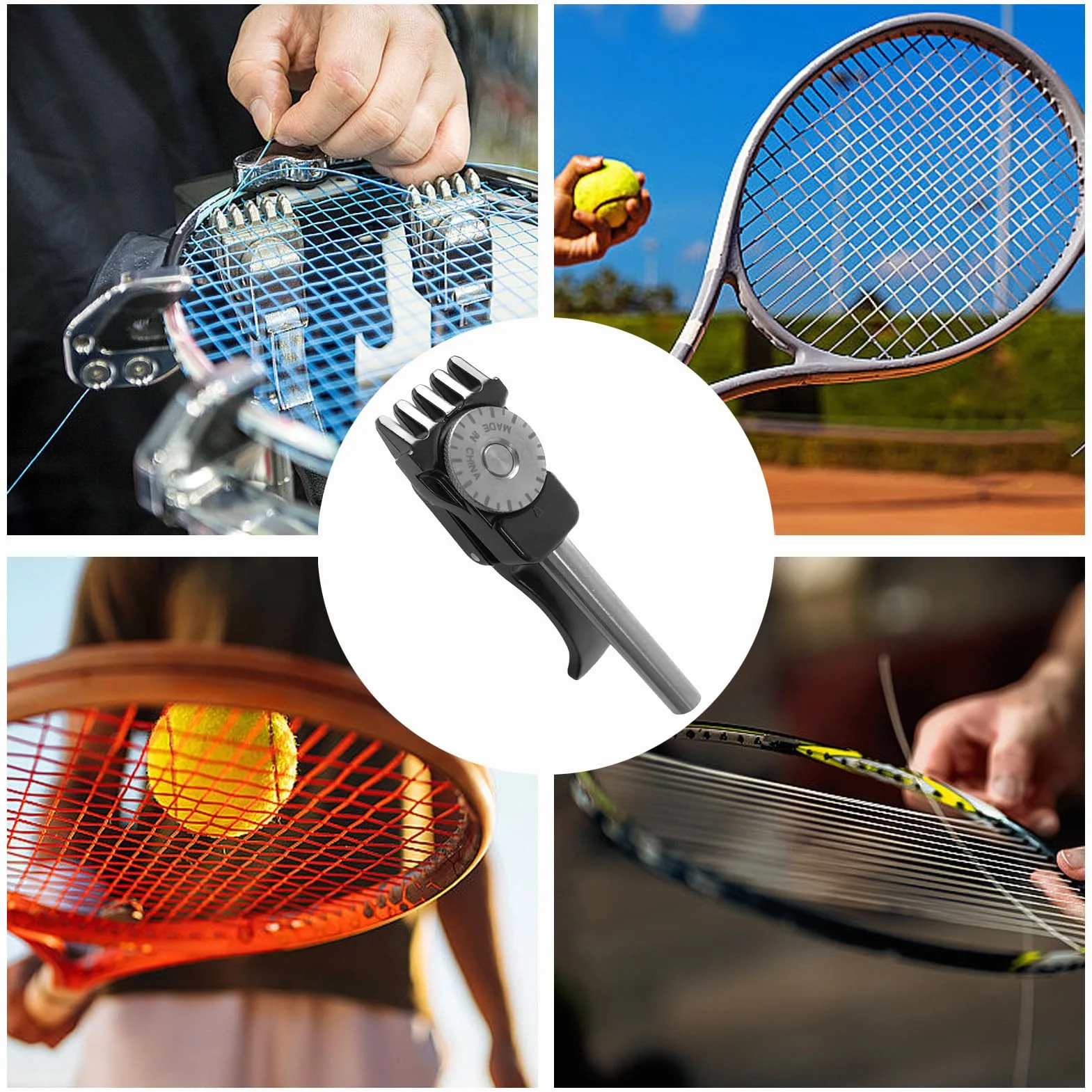 Pinces de Démarrage pour Raquette de Tennis, Pince Volante de Cordage