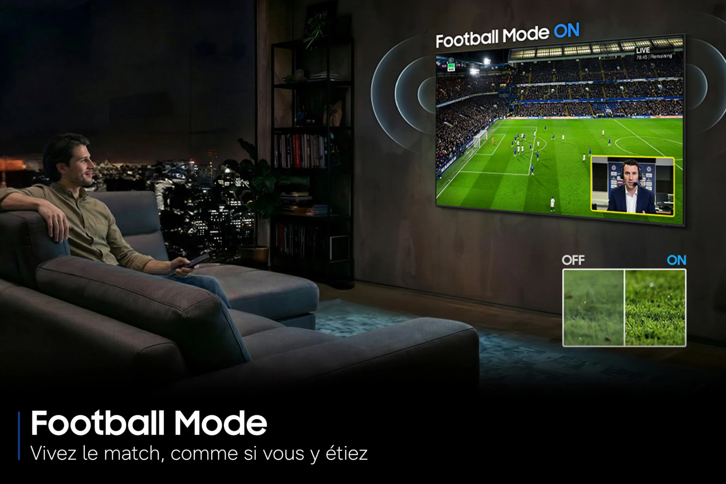 Samsung Smart TV 65 Pouces U8075H Crystal UHD 4K, PurColor, Upscaling 4K, Motion Xcelerator, Dynamic Sound Pack, Gaming Hub, Mode Football, Vision AI Companion [2026]