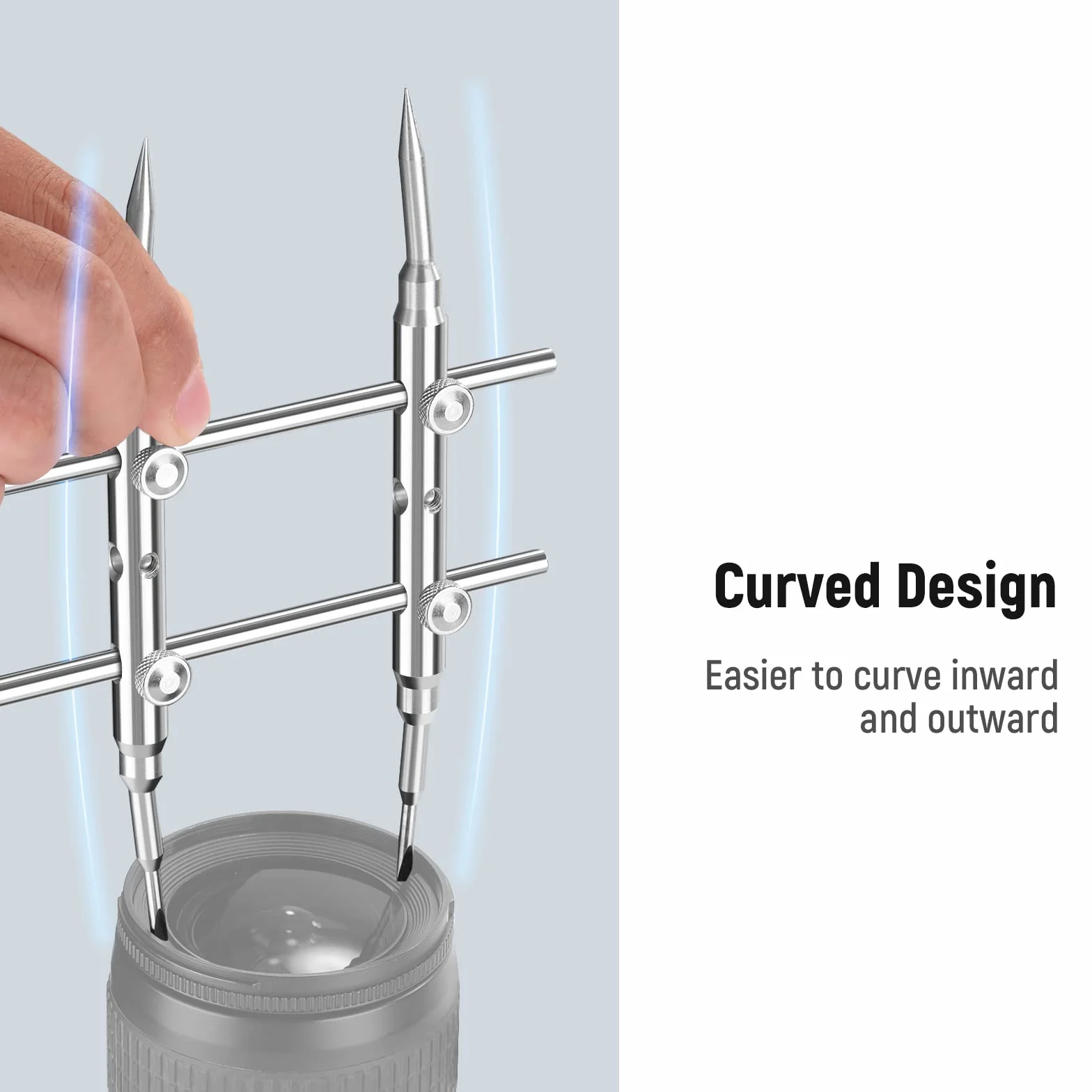 Neewer Kit de Professionnel Curved Conseils Réparation de Spanner Outil d'Ouverture en Acier Inoxydable pour DSLR Appareil Photo