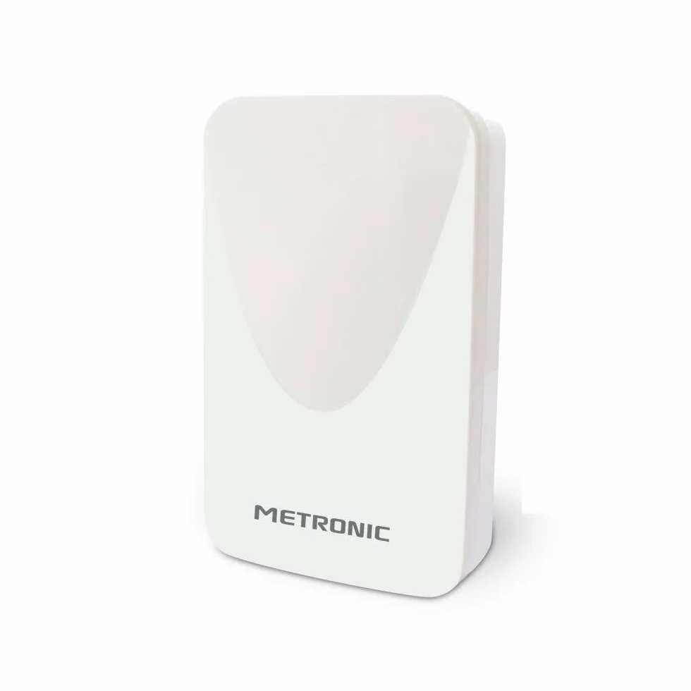 Antenne d'extérieur Amplifiée Plate Metronic 43 dB Filtre 4G 4K HD Blanc