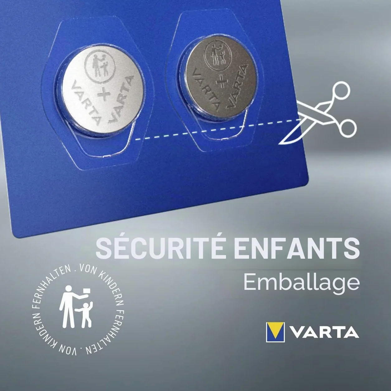 VARTA Piles Bouton CR2430, lot de 2, Lithium Coin, 3V, emballage sécurisé pour les enfants, pour petits appareils électroniques - clés de voiture, télécommandes, balances