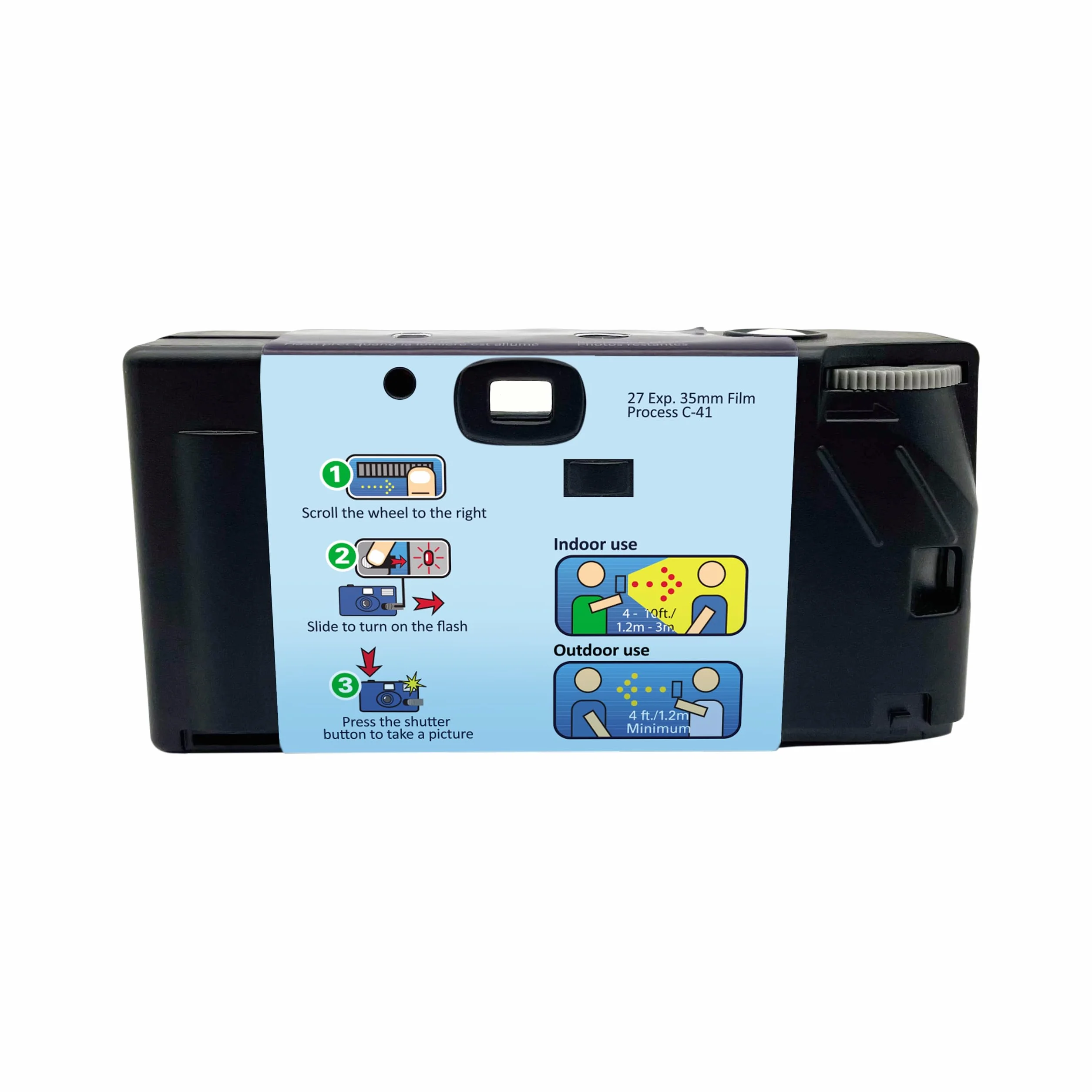 Appareil Photo Jetable Realishot Flash 27 Photos Gris GT PHOTO