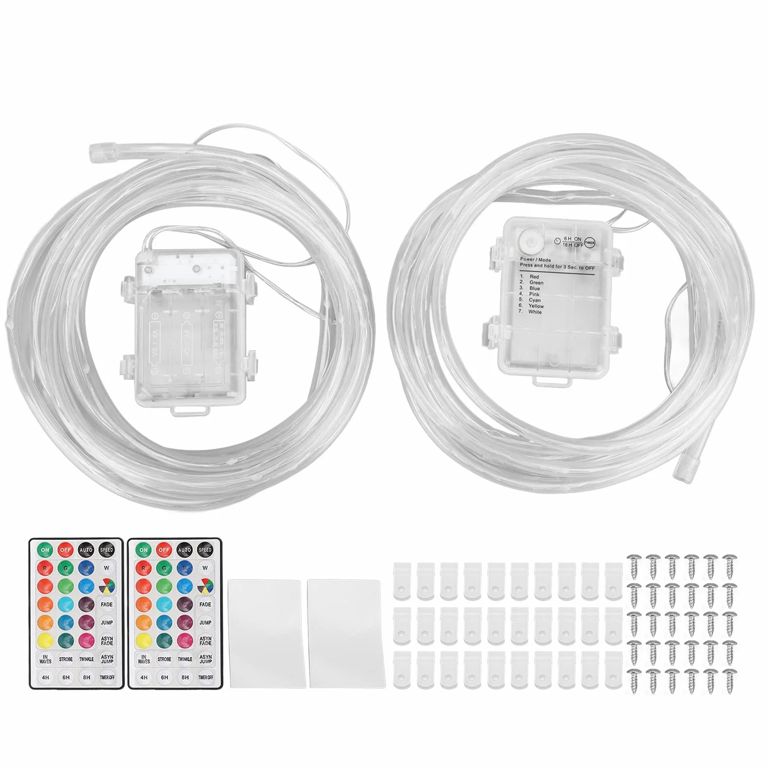 Fockety Lumières LED pour Cornhole, 2Pcs, RVB Télécommandée