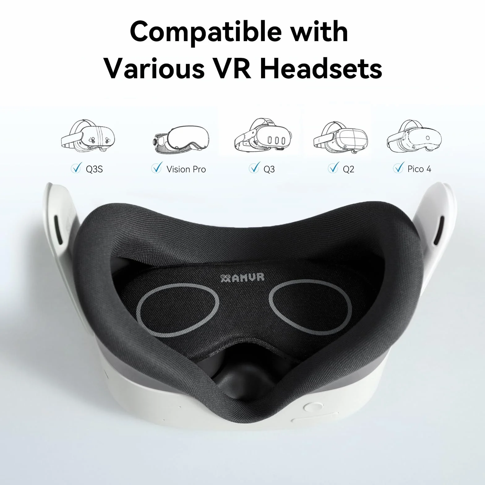AMVR Lens Protector Cover for Meta Quest 3s, Quest 3/2/1, Valve Index, Rift S, Pico 4