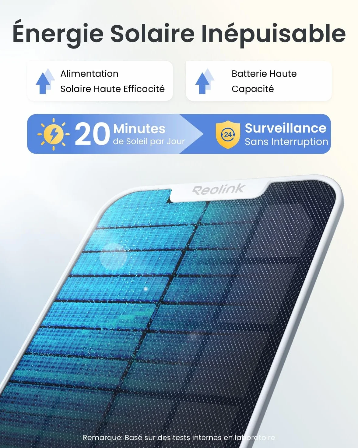 Reolink Argus PT Ultra 4K Camera Surveillance WiFi Extérieure, 2,4/5 GHz Wi-Fi 6, Détection Intelligent, Vision Nocturne Couleur, Suivi Automatique, Alimenté par Batterie + Panneau Solaire