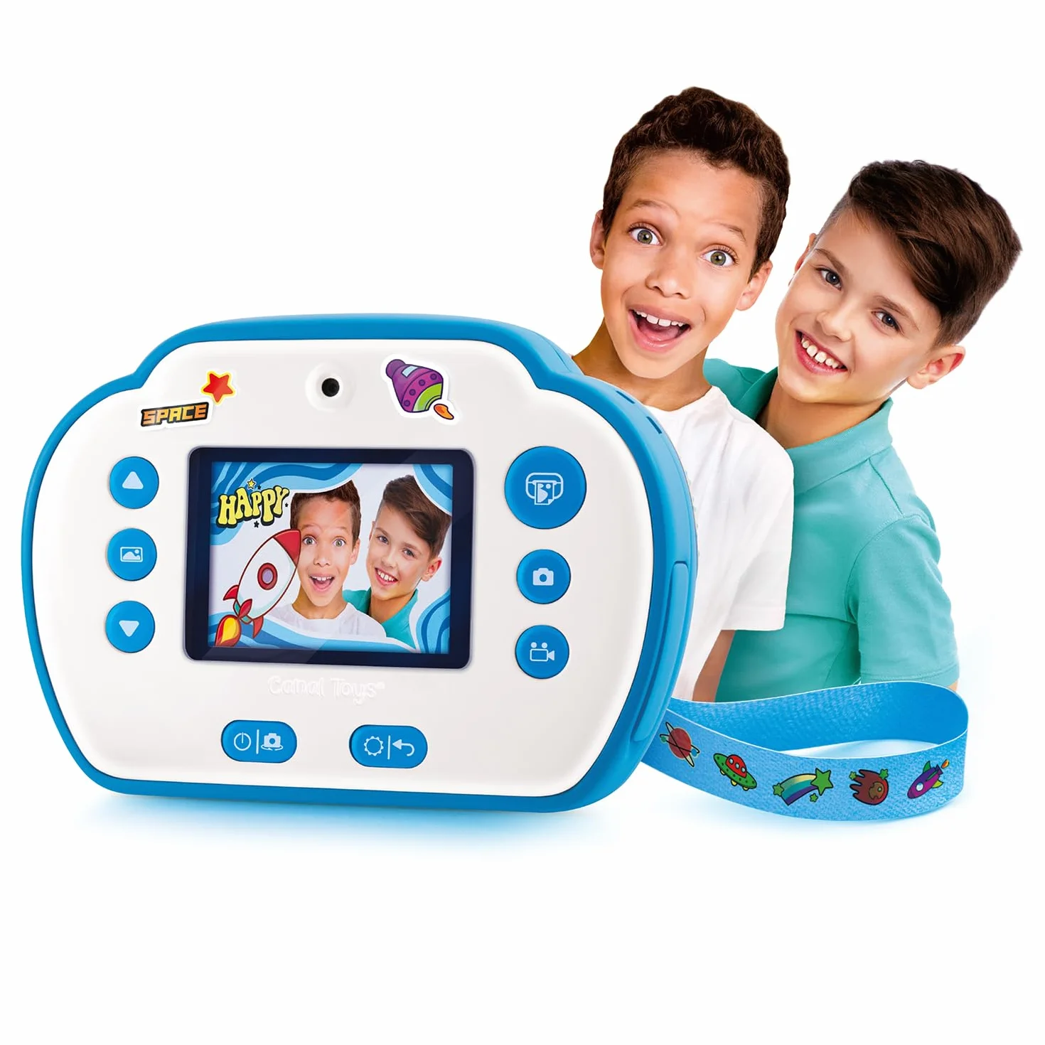 Canal Toys - Photo Creator - Appareil Photo à Impression Instantané - Selfie & Caméra Vidéo - Impression sur Rouleau de Papier Photo Thermique, sans Encre - Cadeau pour Enfant - Dès 4 Ans - CLK 011
