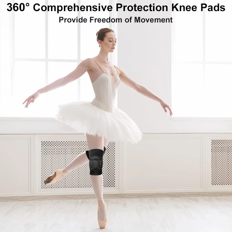 flintronic Genouillères de Protection 20 MM Épais Éponge Antidérapant pour Danse Volleyball Yoga Football Course