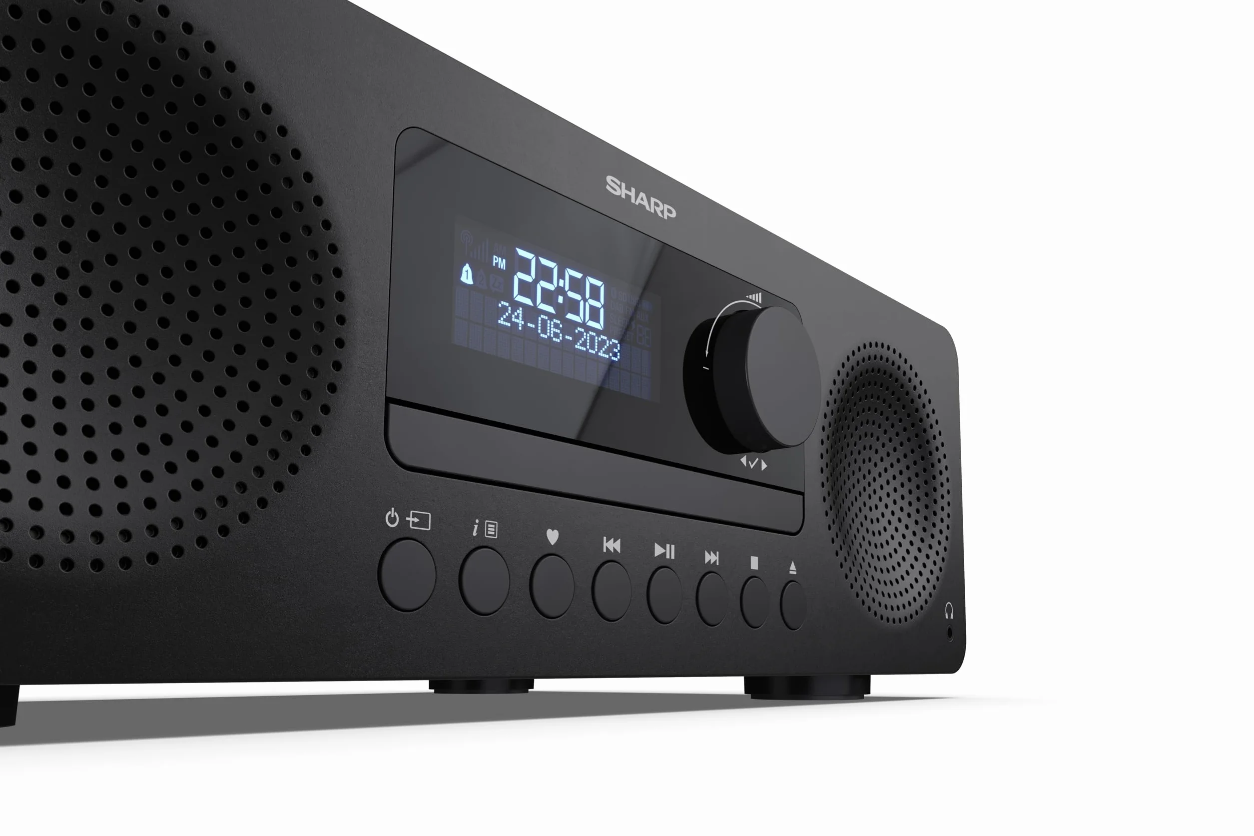 SHARP XL-B720D(BK) Tokyo All in One Sound System Radio Dab Dab+ FM Bluetooth CD MP3 USB Casque 60 W Noir