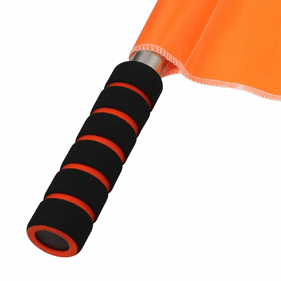 Drapeaux d'arbitre de sport imperméables lot de 2 avec sac de rangement pour football hockey entraînement