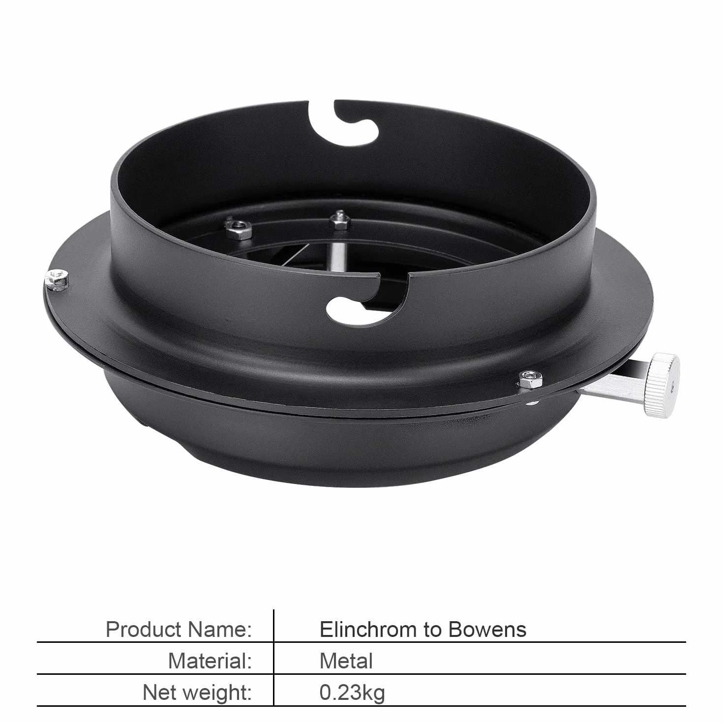 Fomito Bague Adaptateur de convertisseur de Monture pour Studio Photo Elinchrom Bowens Adaptateur convertisseur Bague pour boîte à lumière Beauty Dish Flash de Studio Strobe Photographie