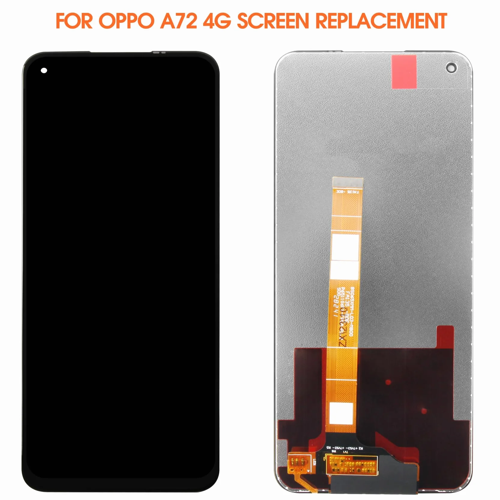 AGCUT LCD pour Oppo A72 4G / A52 4G Écran de Rechange pour Oppo A72 4G CPH2067 Display Ecran Replacement Numériseur Vitre Écran Tactile Digitizer Panneau Assemblé De Réparation, Nior