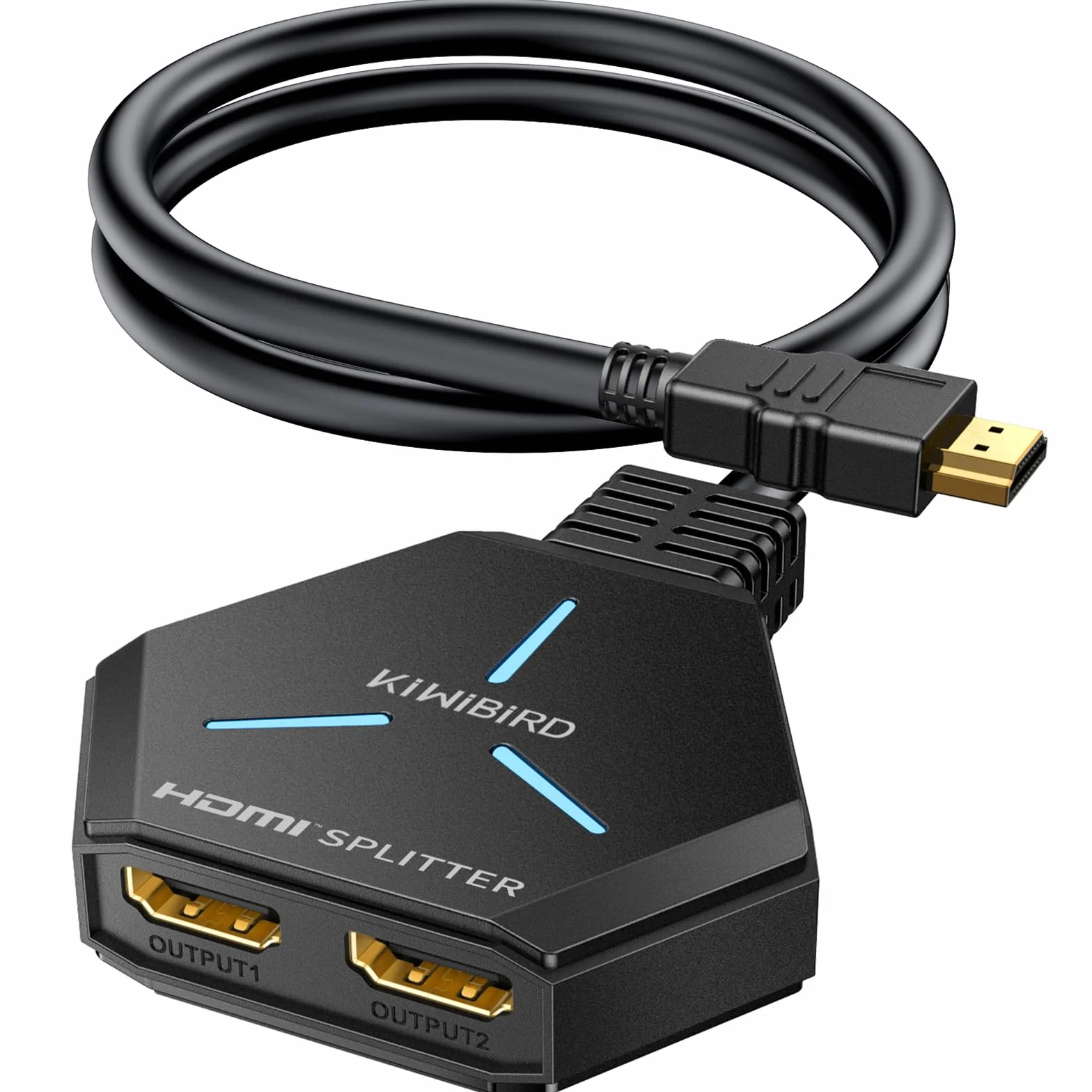 Splitter HDMI 2 Sorties 4K 1440p 1080p HDCP 3D Compatible PC PS4 PS5