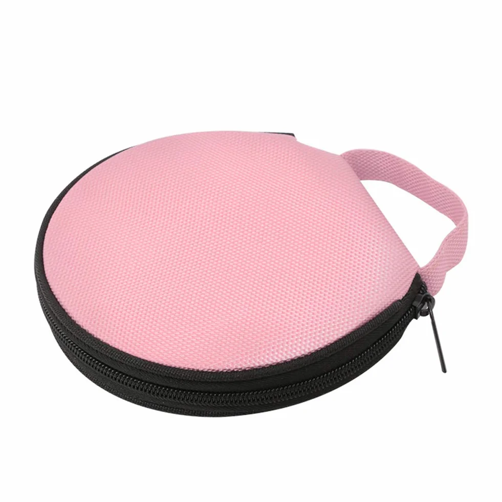 BoîTe De Rangement Pour CD De Voiture,Sac De Rangement Pour CD Portefeuille De 20 BoîTiers CD/DVD De Capacité Pour Voyager En Voiture,Rose